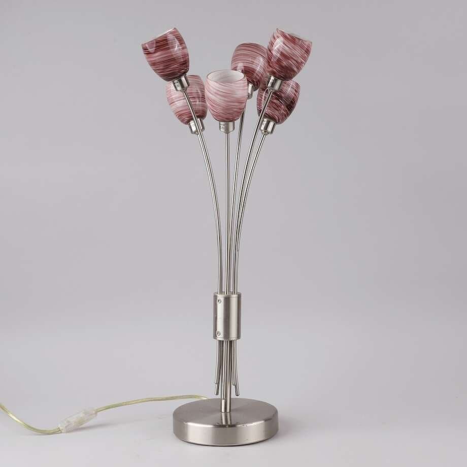 extra rare vintage Eglo RAGUSA glass lamp
