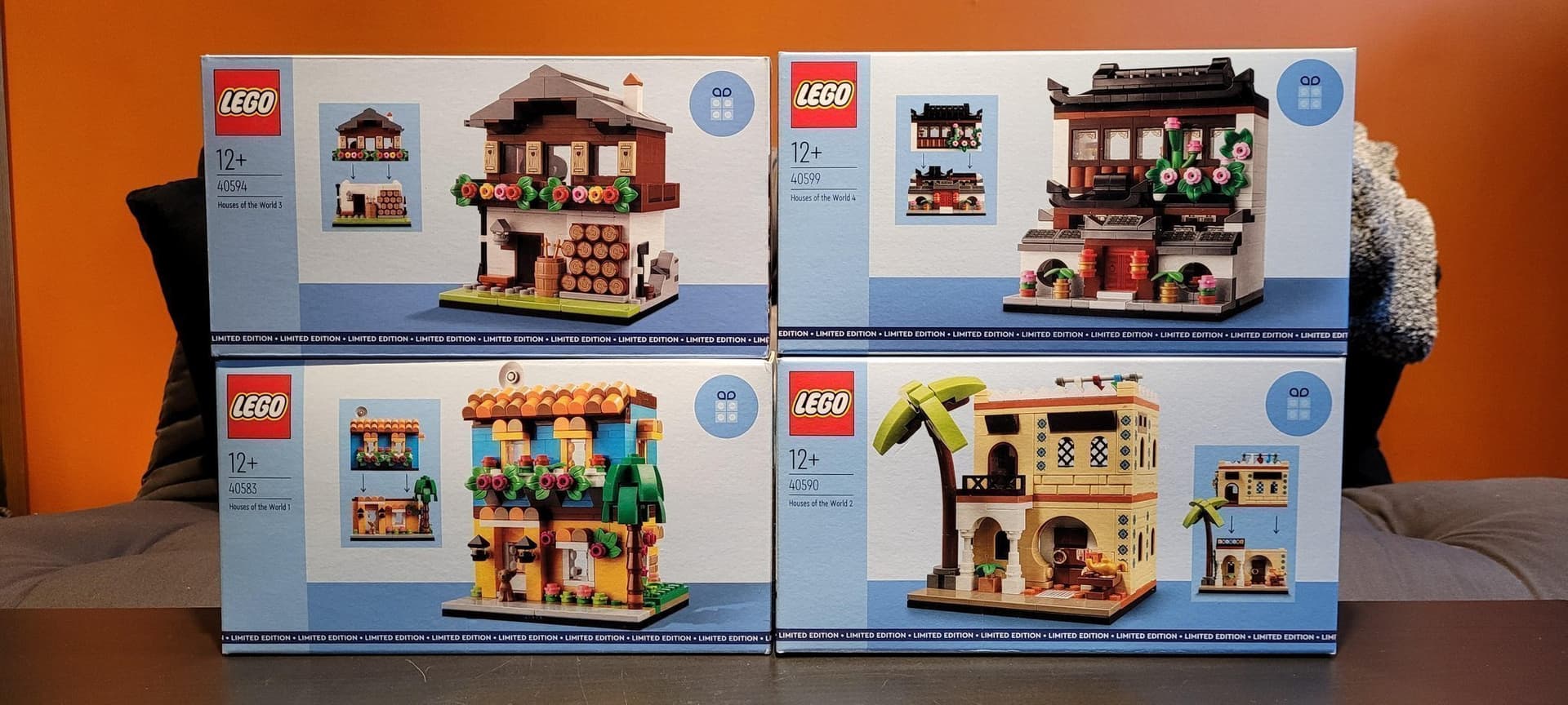 LEGO "40583/40590/40594/40599 - Houses of the World 1-4" (NY & OÖPPNAD)