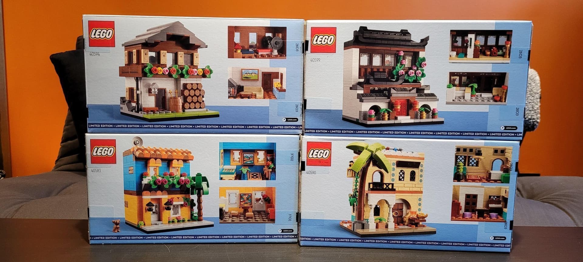 LEGO "40583/40590/40594/40599 - Houses of the World 1-4" (NY & OÖPPNAD)