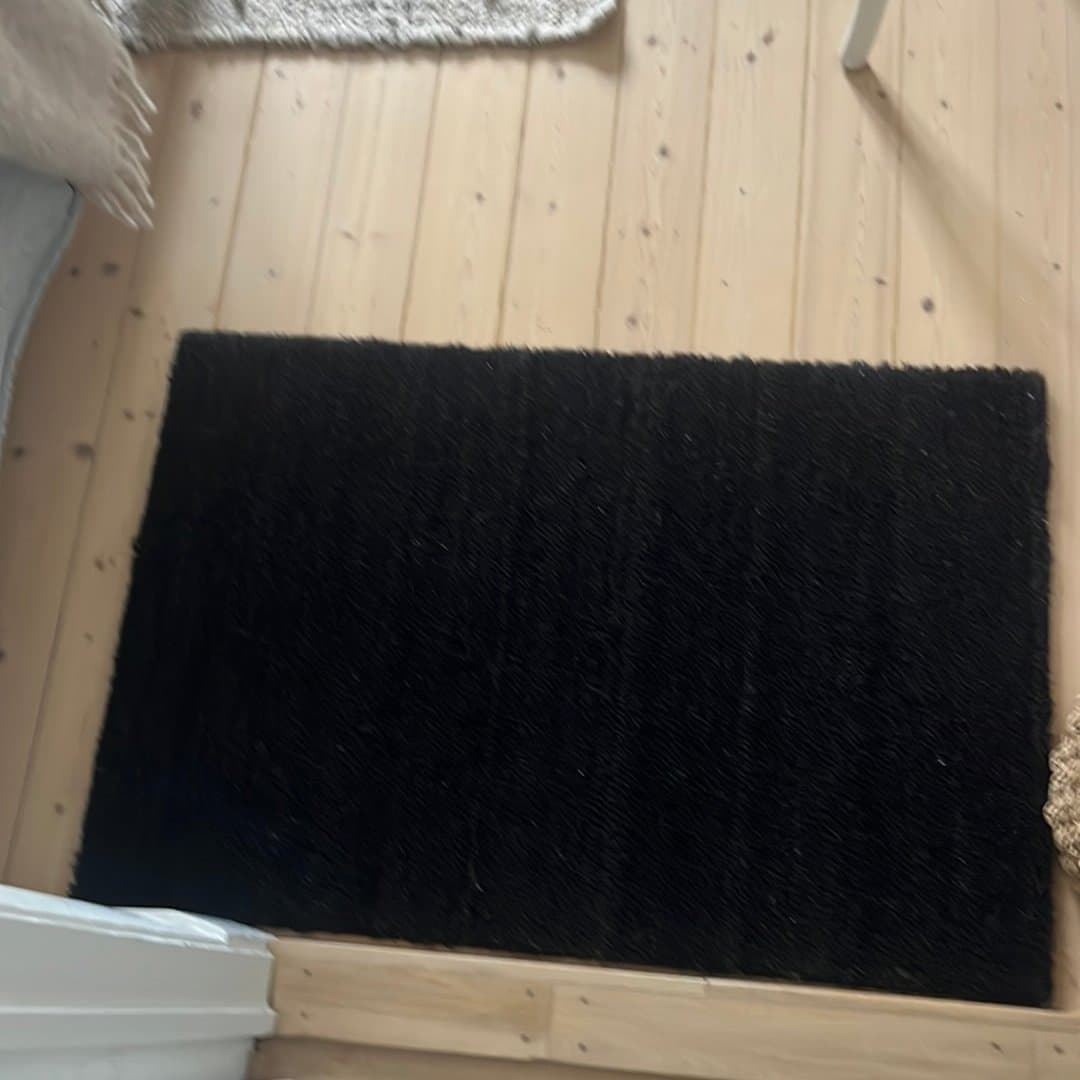 Svart dörrmatta i kokos 60x90 från Norrgavel