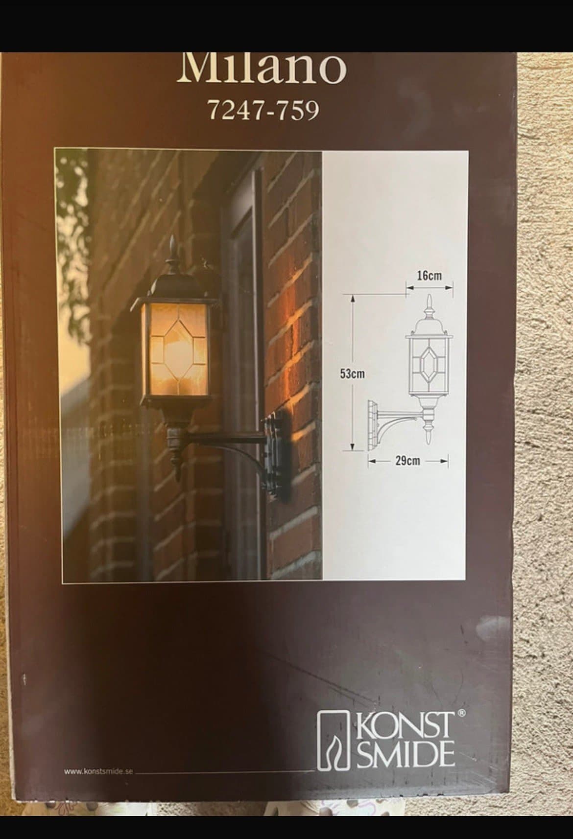 Konstsmide Milano 7247-759 utomhuslampa