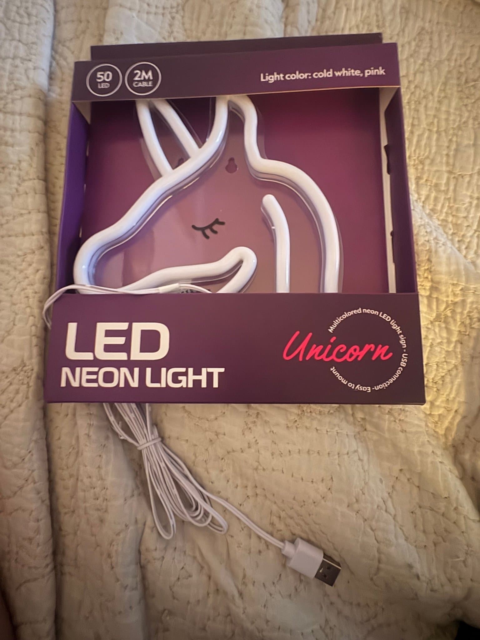 LED Neonljus Enhörning
