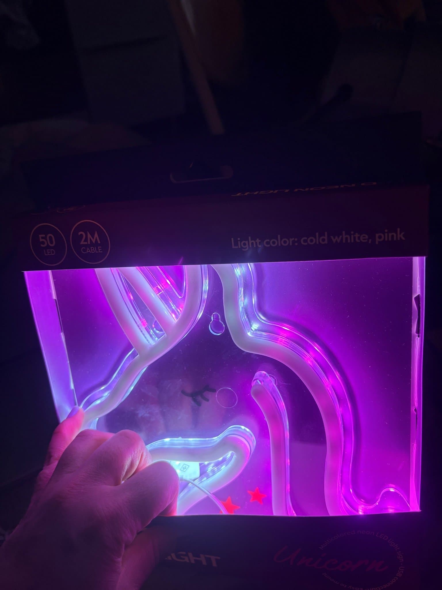 LED Neonljus Enhörning