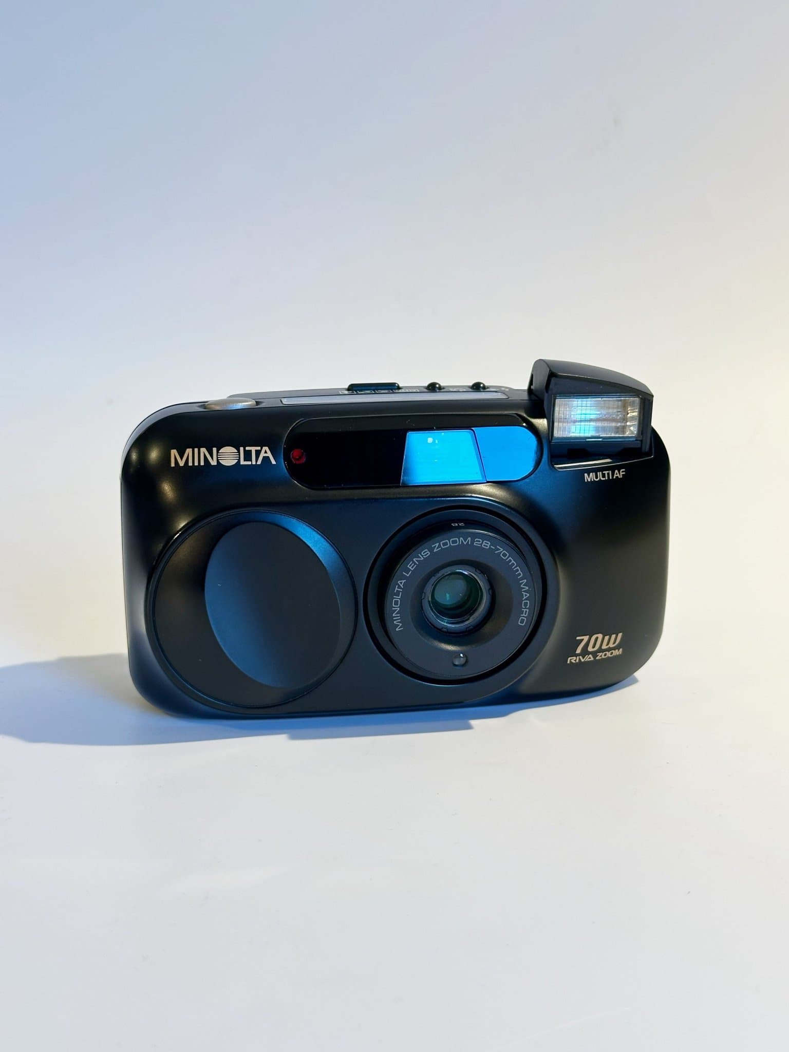Minolta 70w Riva Zoom analog kamera - Super Skick och Fullt Fungerande