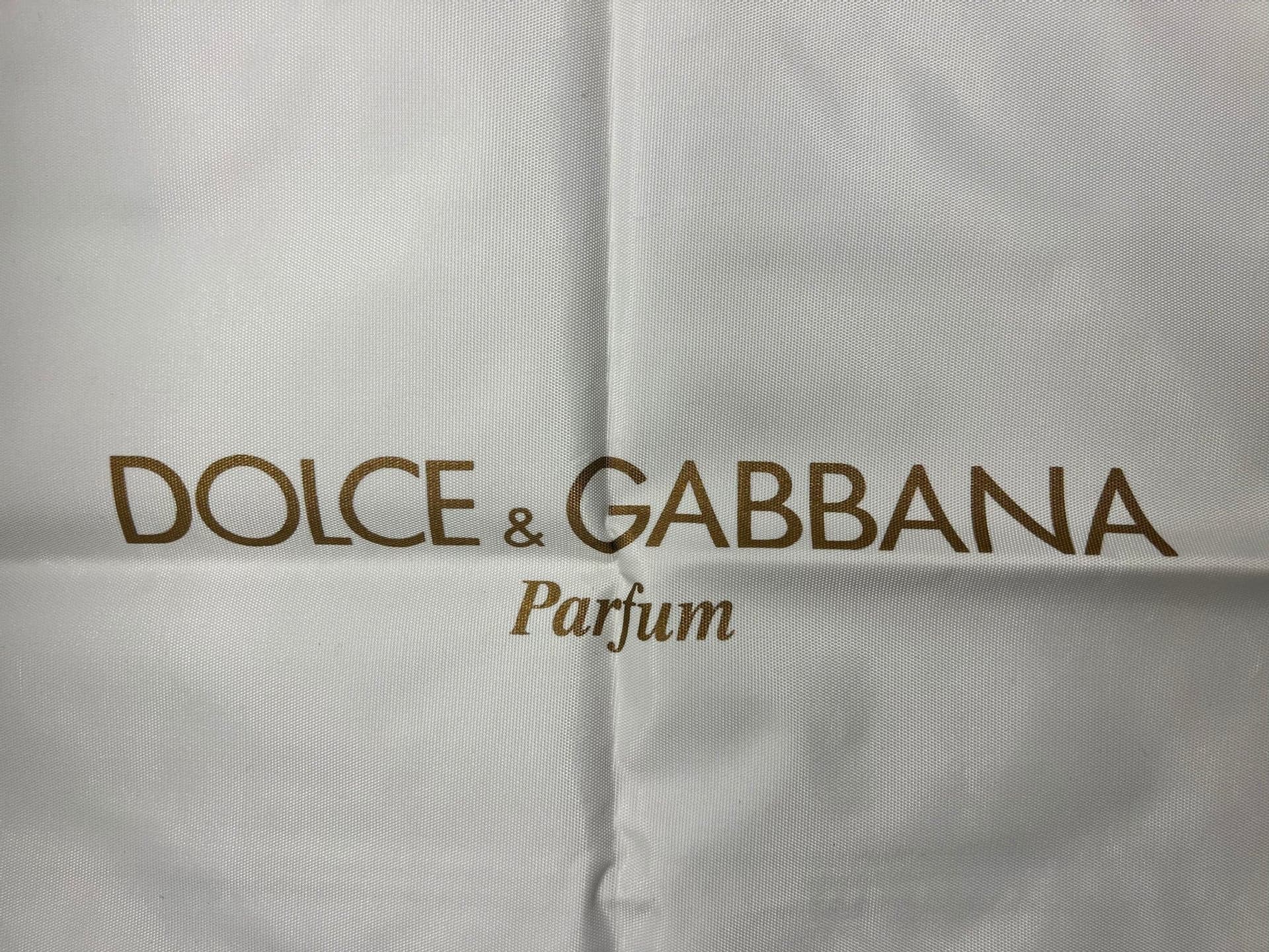 DOLCE & GABBANA PARFUM VIT BEACH POOL STRAND WEEKEND BAG M GULD LOGGO
