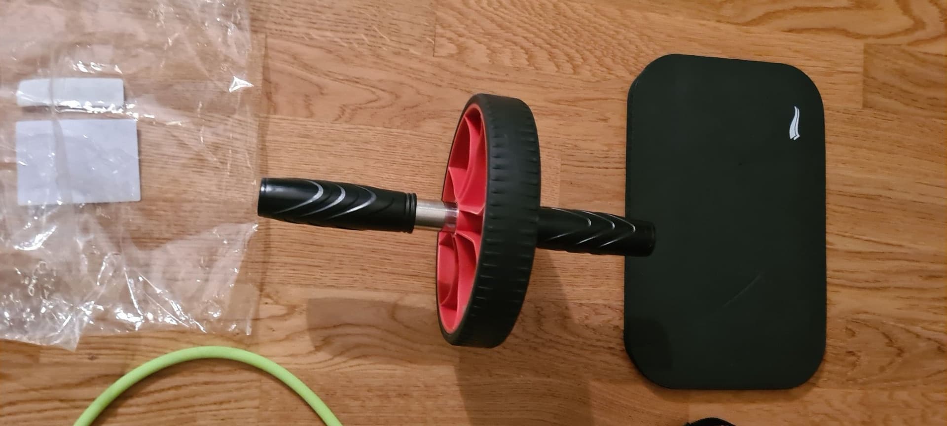 Träningsset med Hjul, Resistance Band och Matta