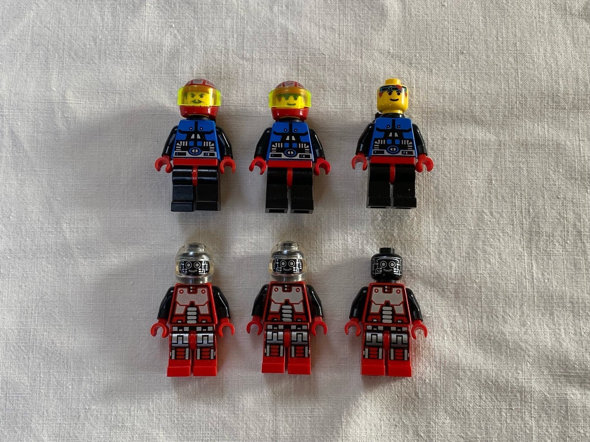 Lego Spyrius 6st minifigurer med hjälmar med visir