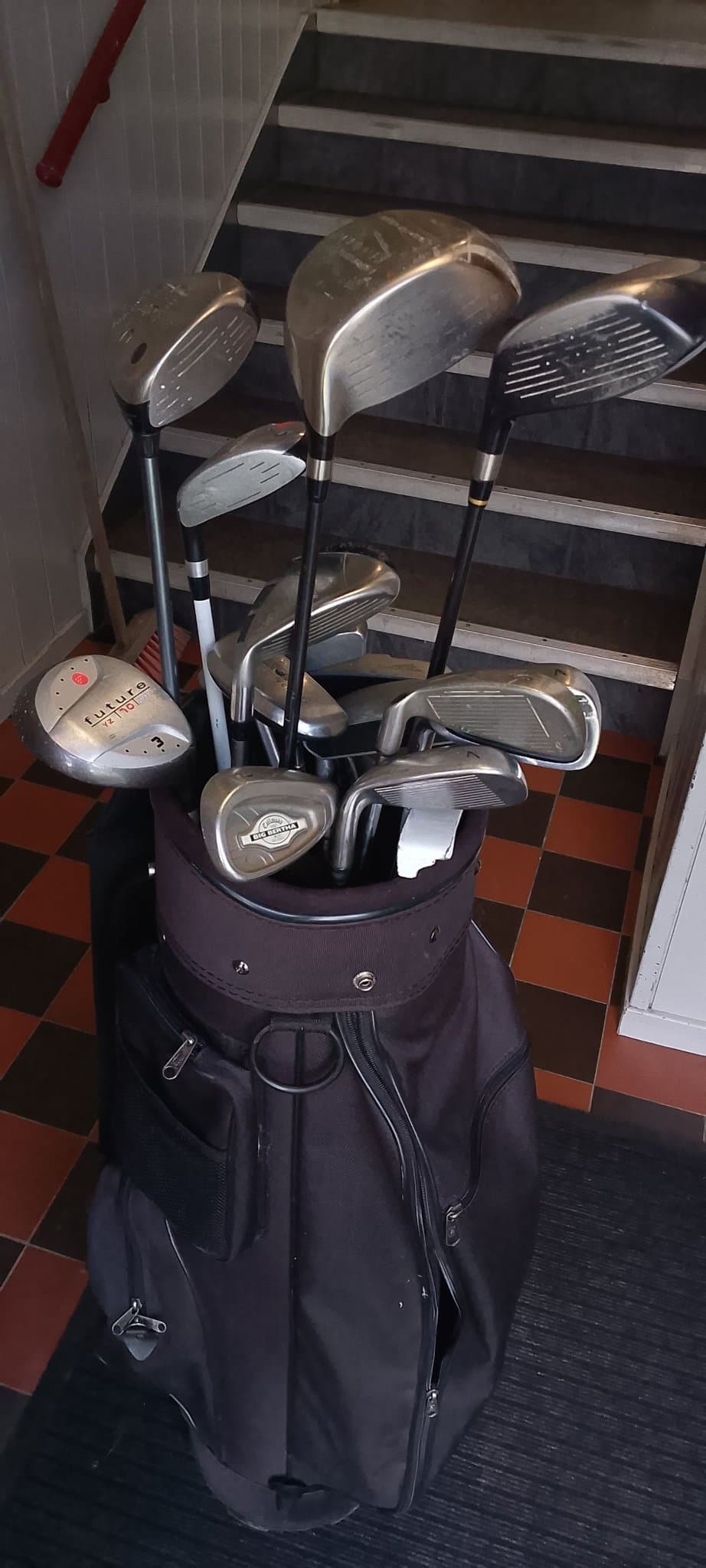 Golfklubbor och bag
