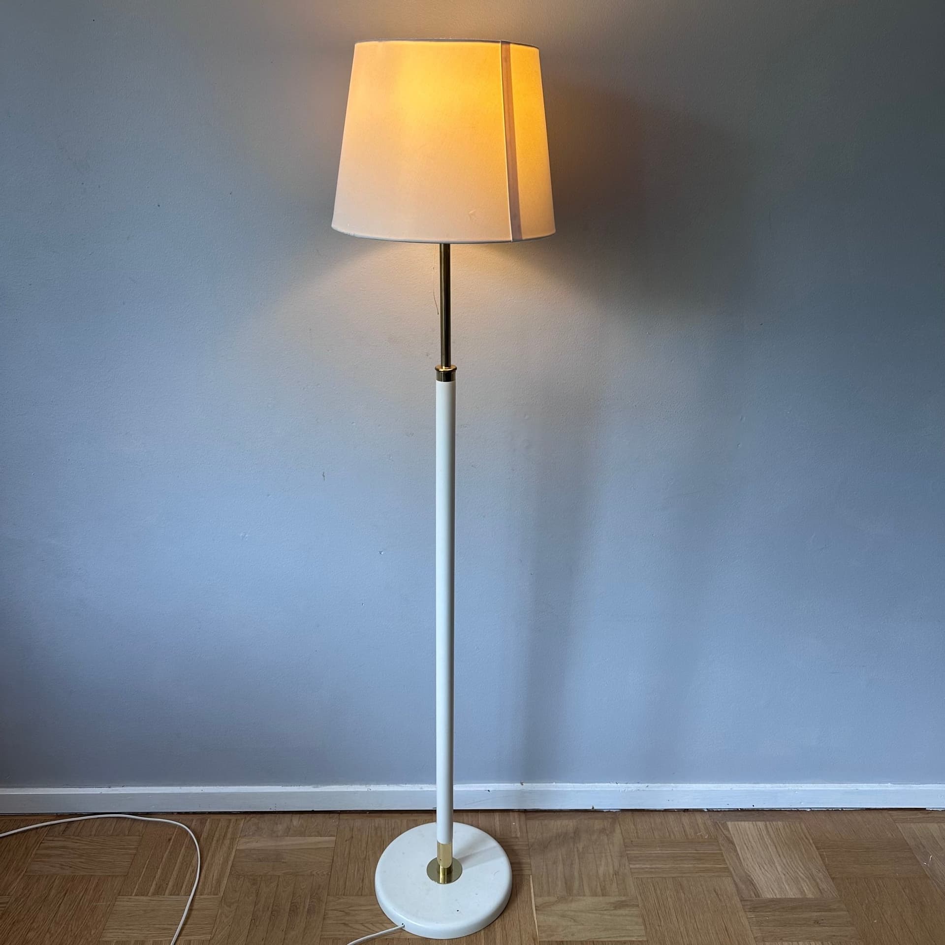 IKEA G303 Golvlampa - 150 cm - 80/90-tal - Mässing, trä