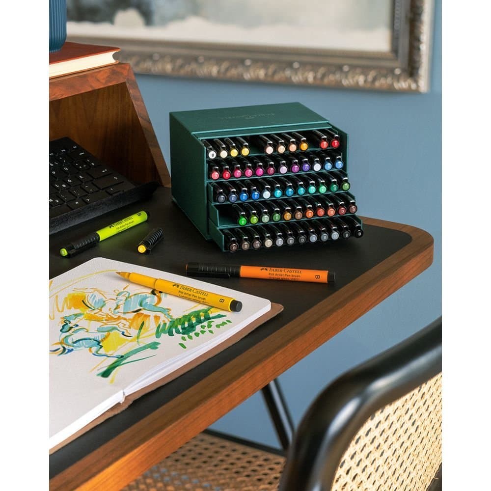Faber-Castell PITT Artist Pen Brush studio Box 60 Set