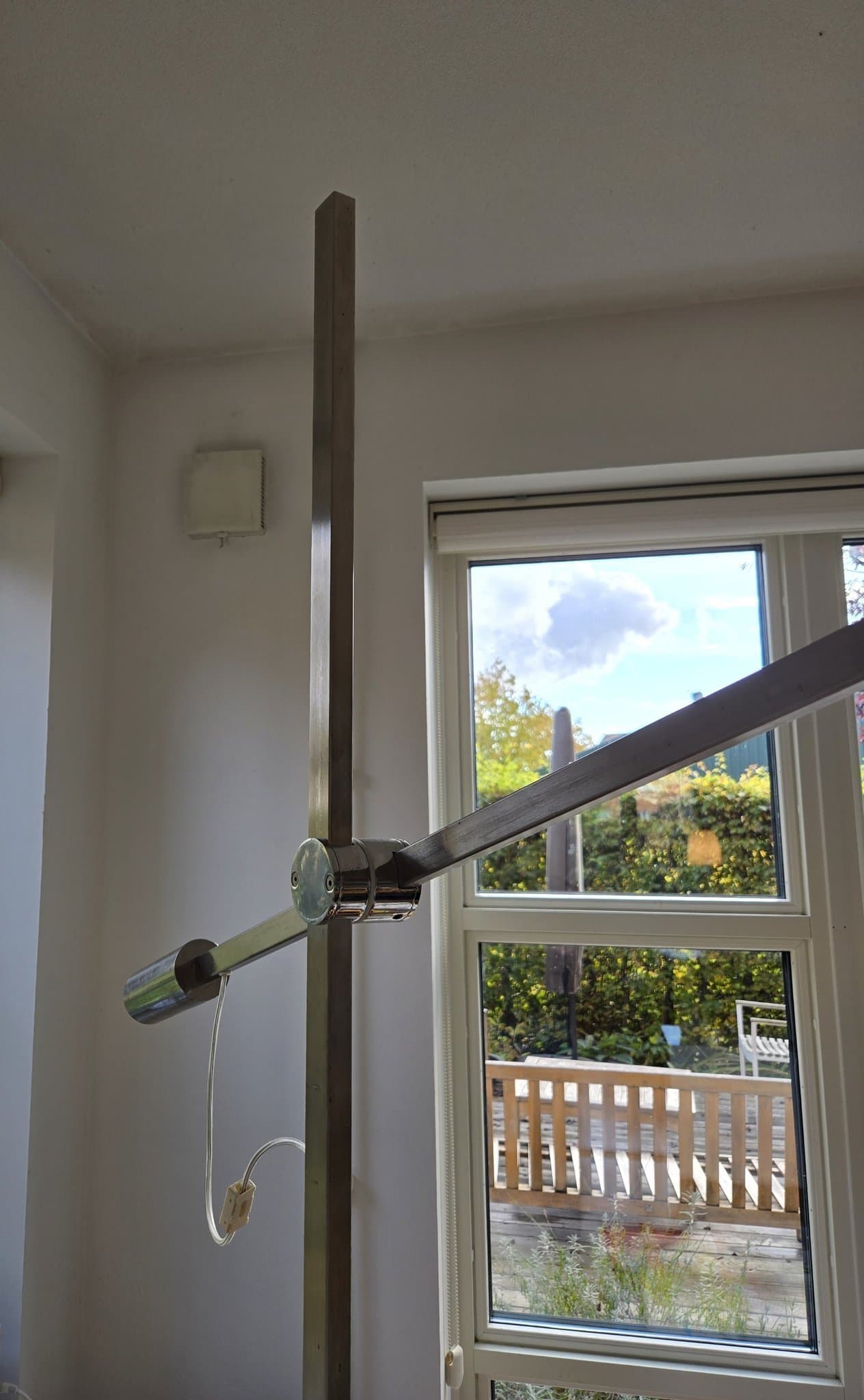 Ståtlig Golvlampa i Marmor och Stål - Giorgio Cattelan - Italiensk Design