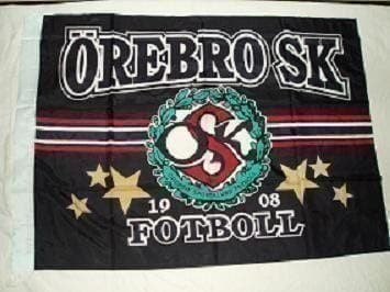 10 st flaggor ÖSK, Örebro Sportklubb.