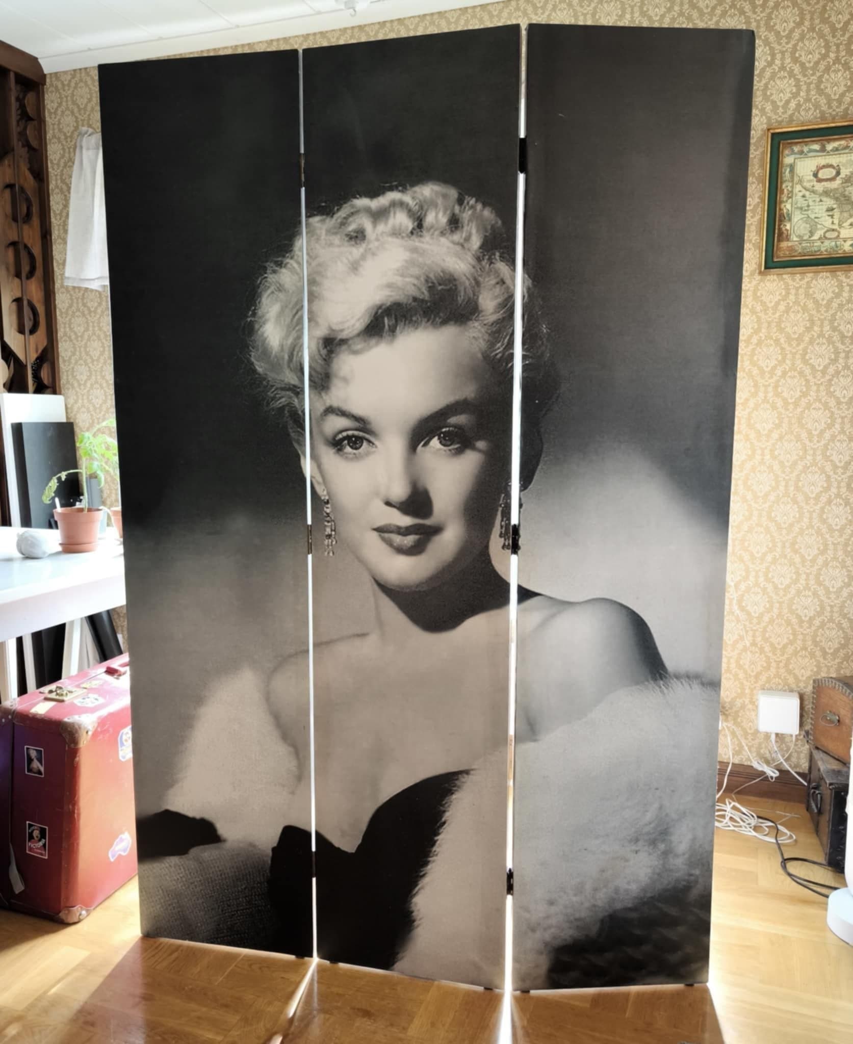 Rumsavdelare med Marilyn Monroe och Audrey Hepburn motiv