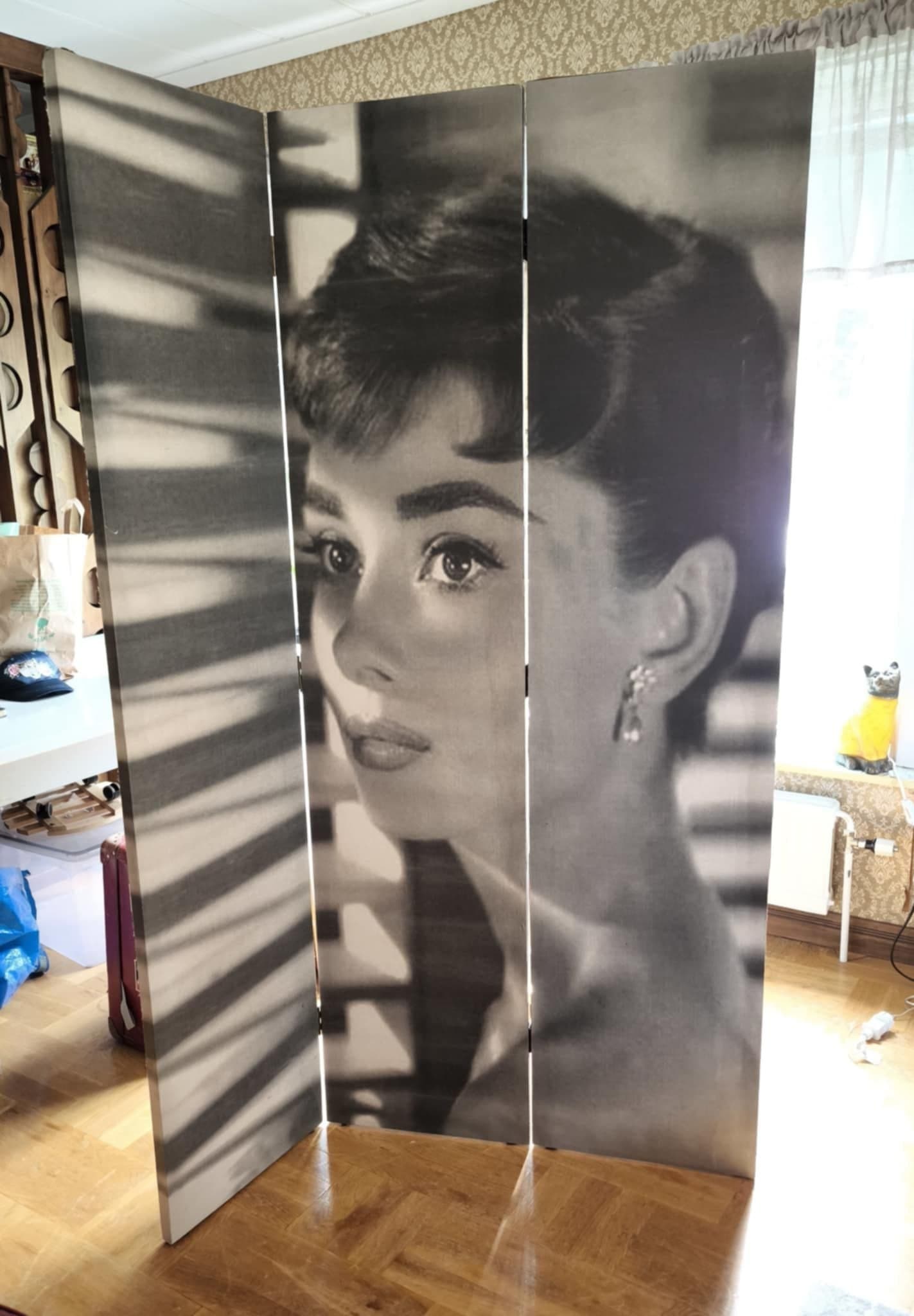 Rumsavdelare med Marilyn Monroe och Audrey Hepburn motiv