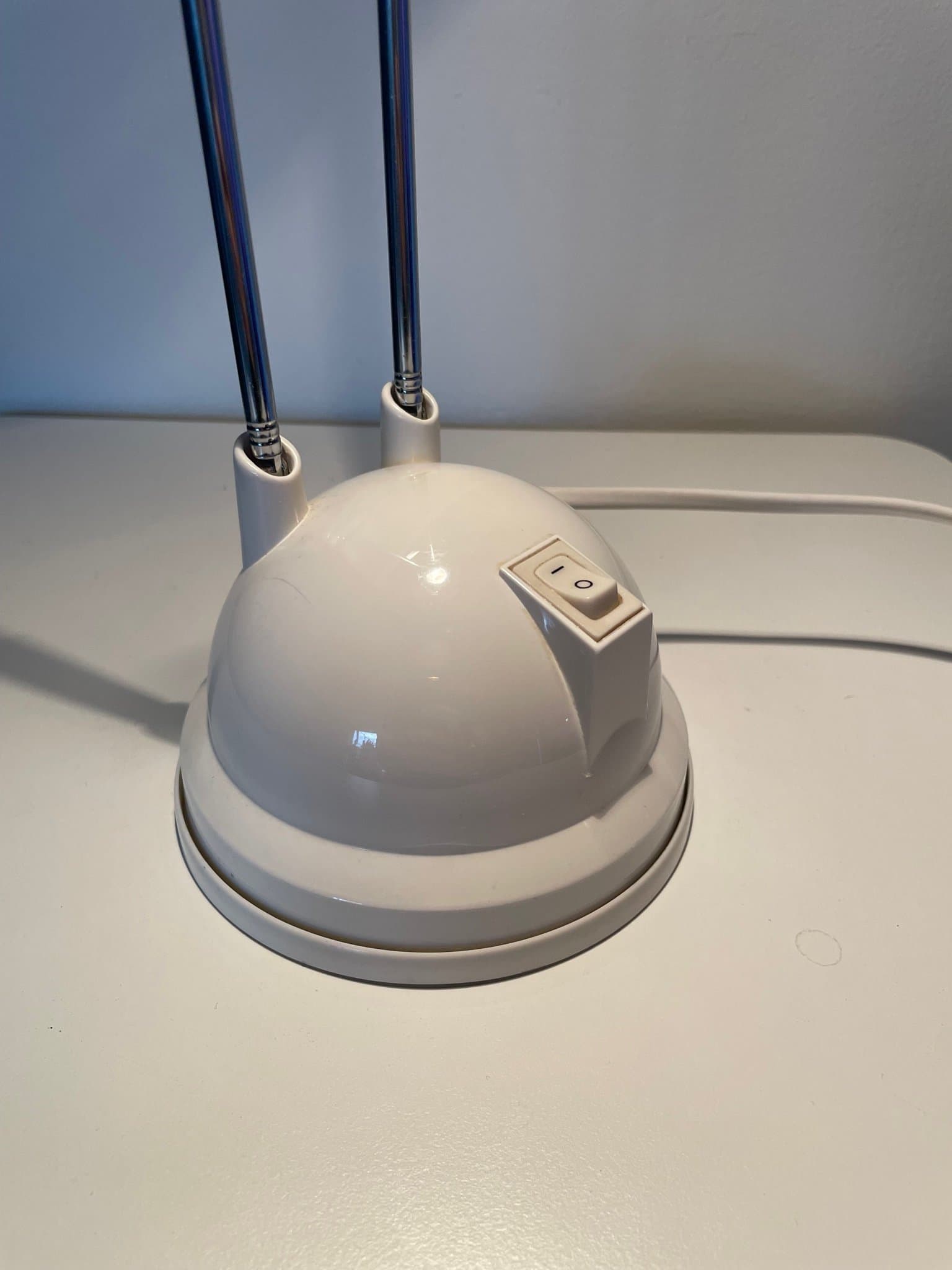Vintage 1990s IKEA Espressivo Desk Lamp Telescoping White
