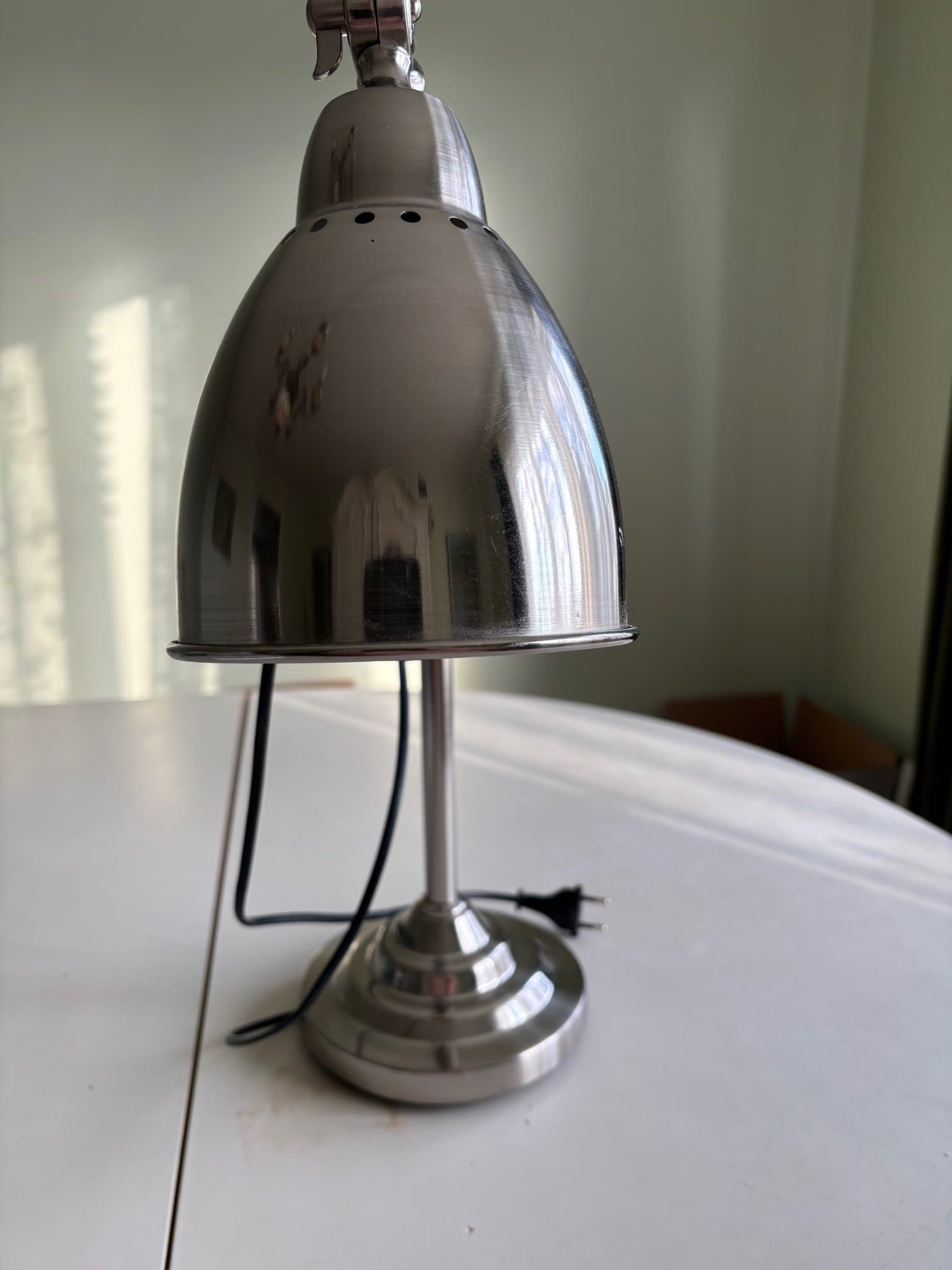 IKEA Barometer Bordslampa i förnicklat stål