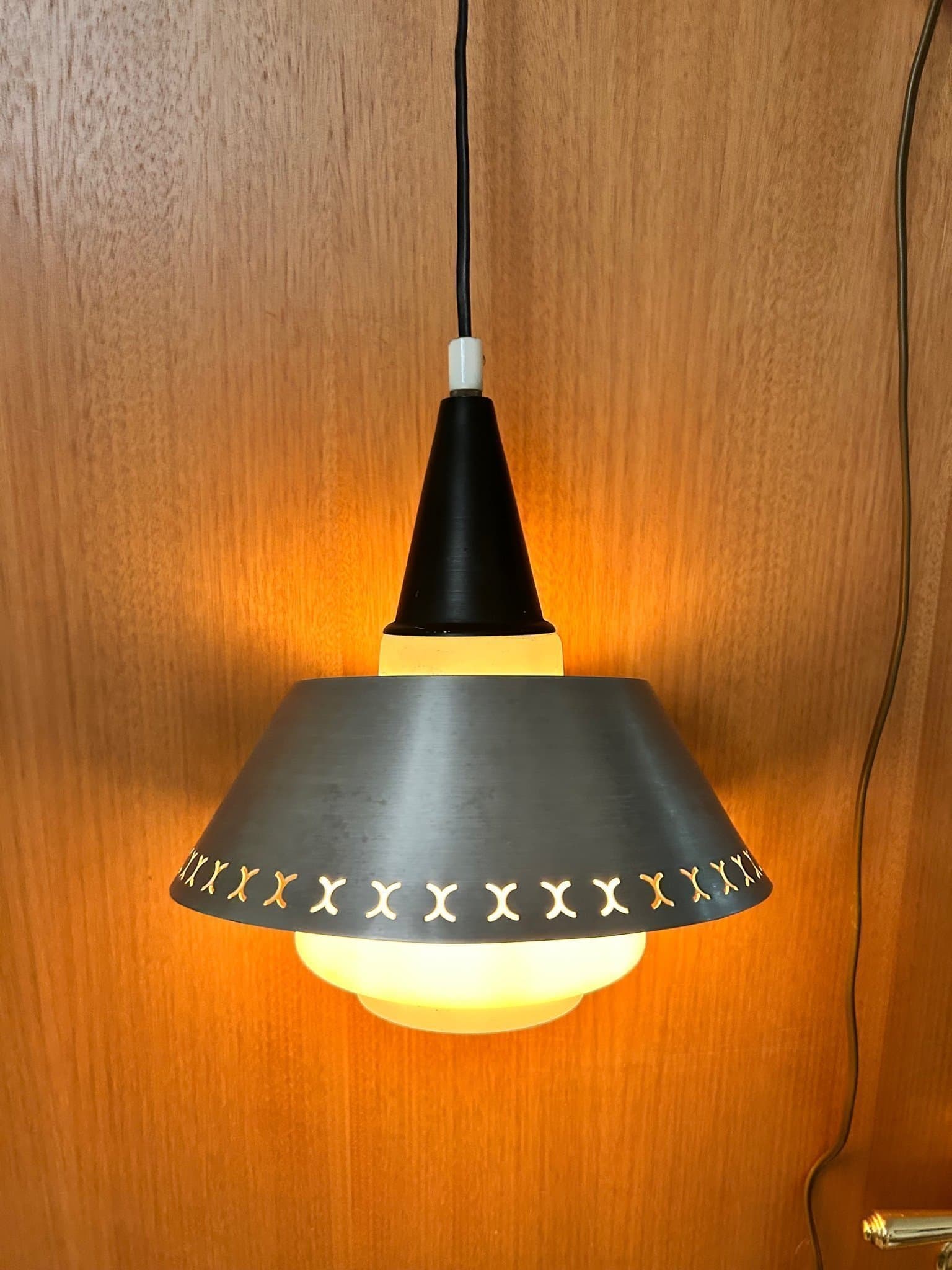 Retro charmig taklampa / Vintage 60-70 tal.