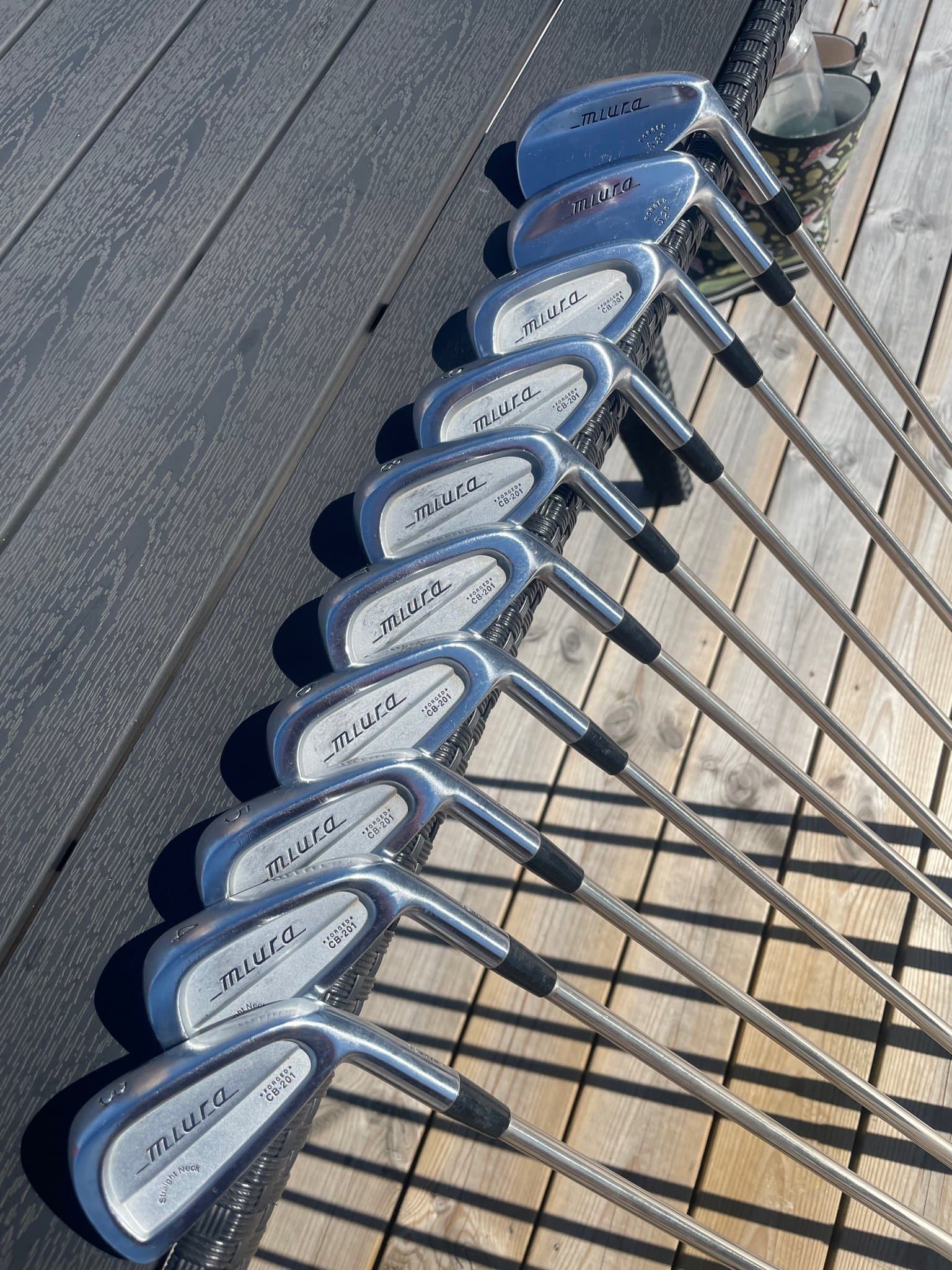 Miura CB-201 järnset 3–P + 52° & 58° – matchat set