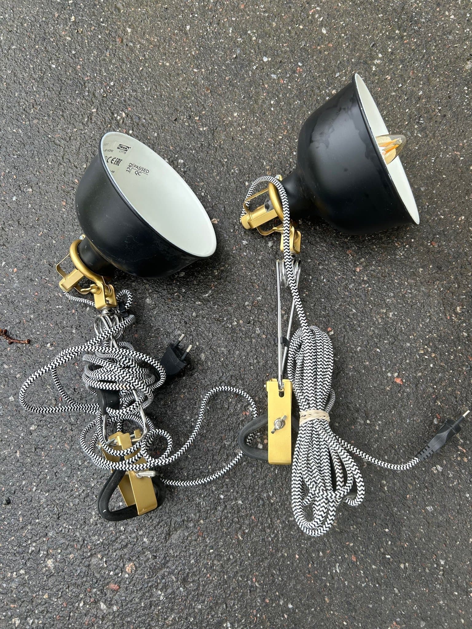 VÄGGLAMPOR, ett par, "Ranarp", Ikea