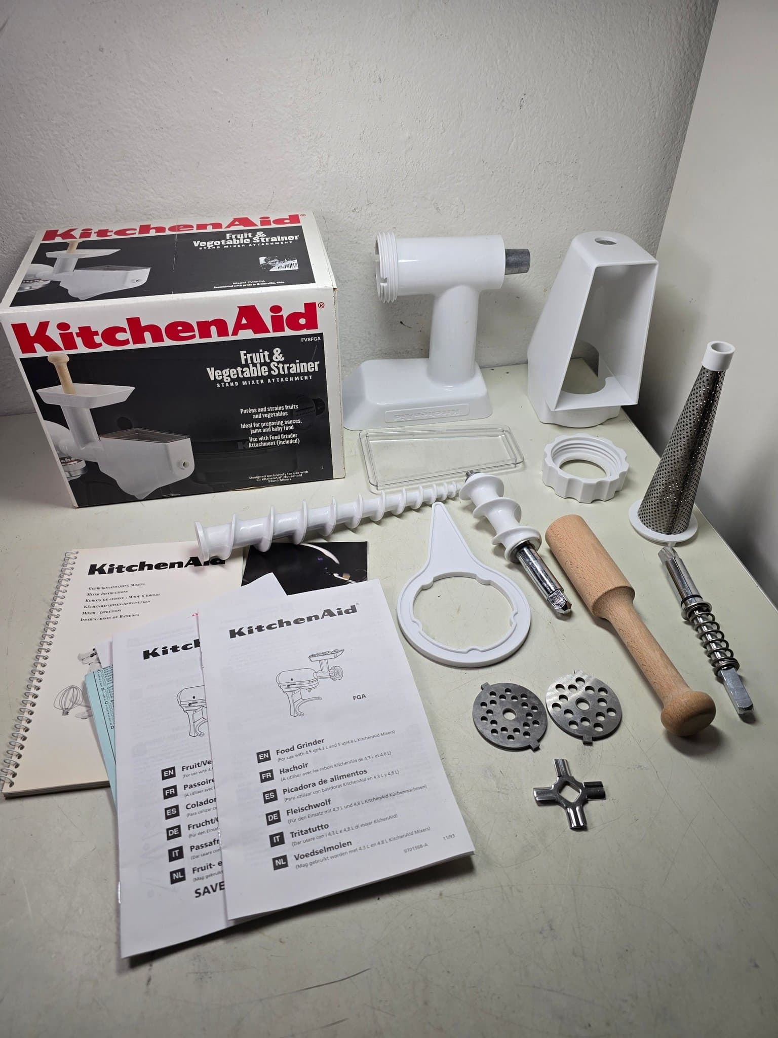 KitchenAid Frukt- och Grönsakssil med Köttkvarns tillbehör