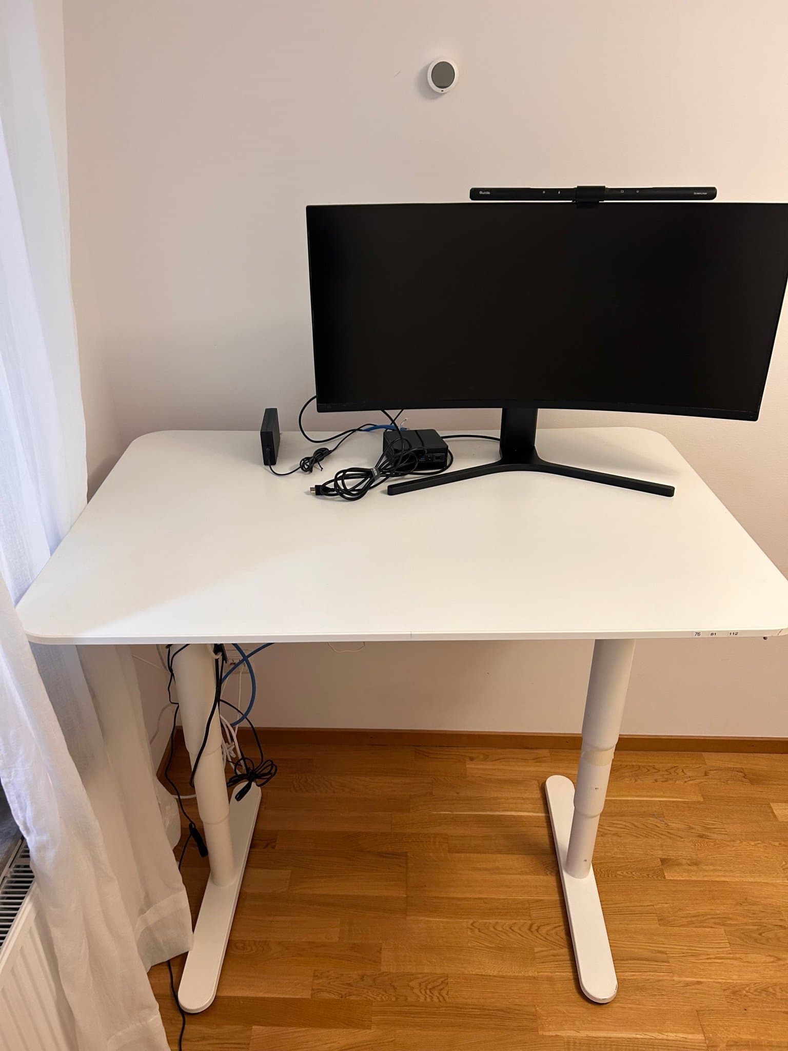 IKEA Trotten Skrivbord, vit, 120x80 cm
