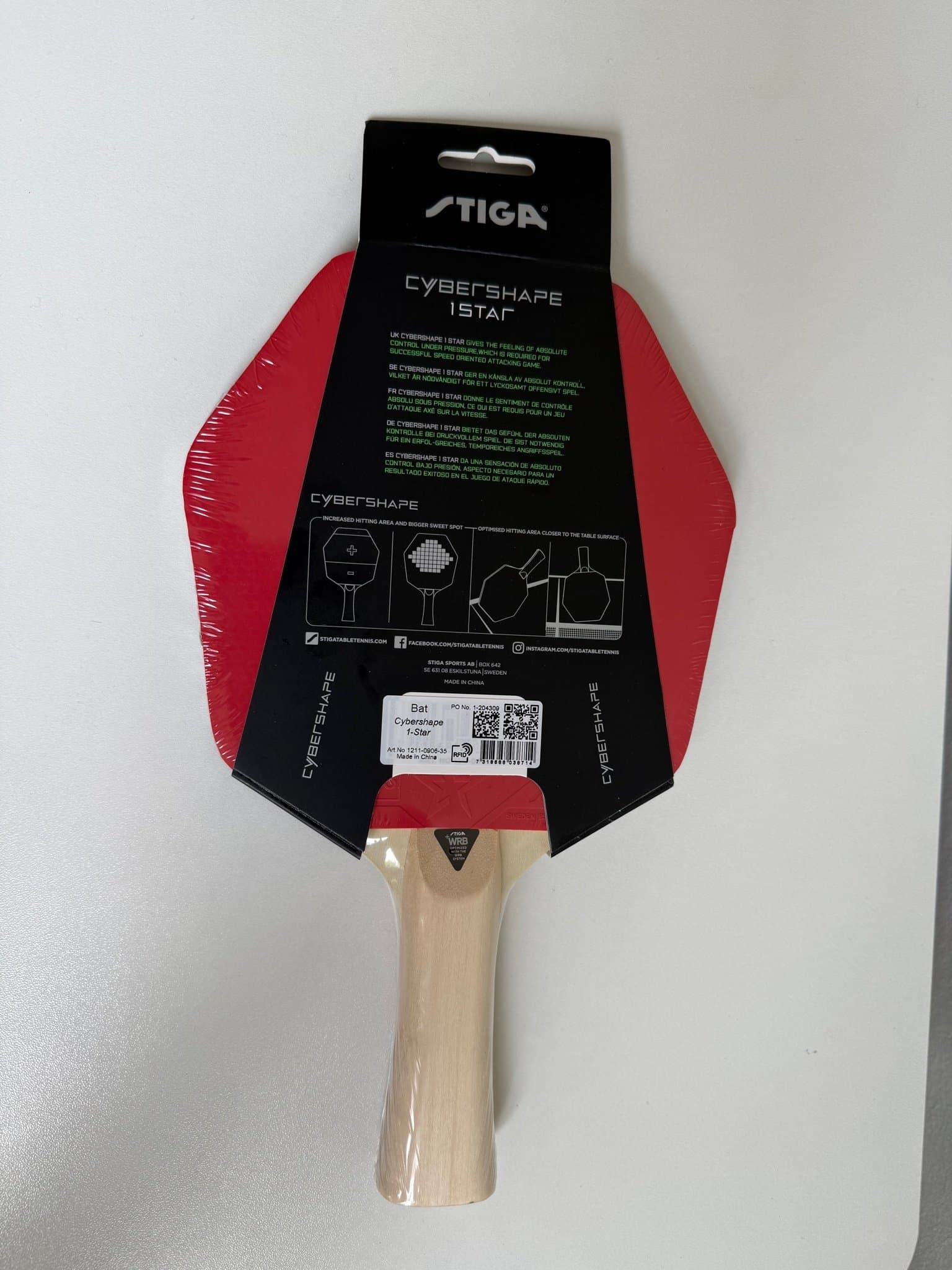 STIGA Cybershape 1-star bordtennisracket