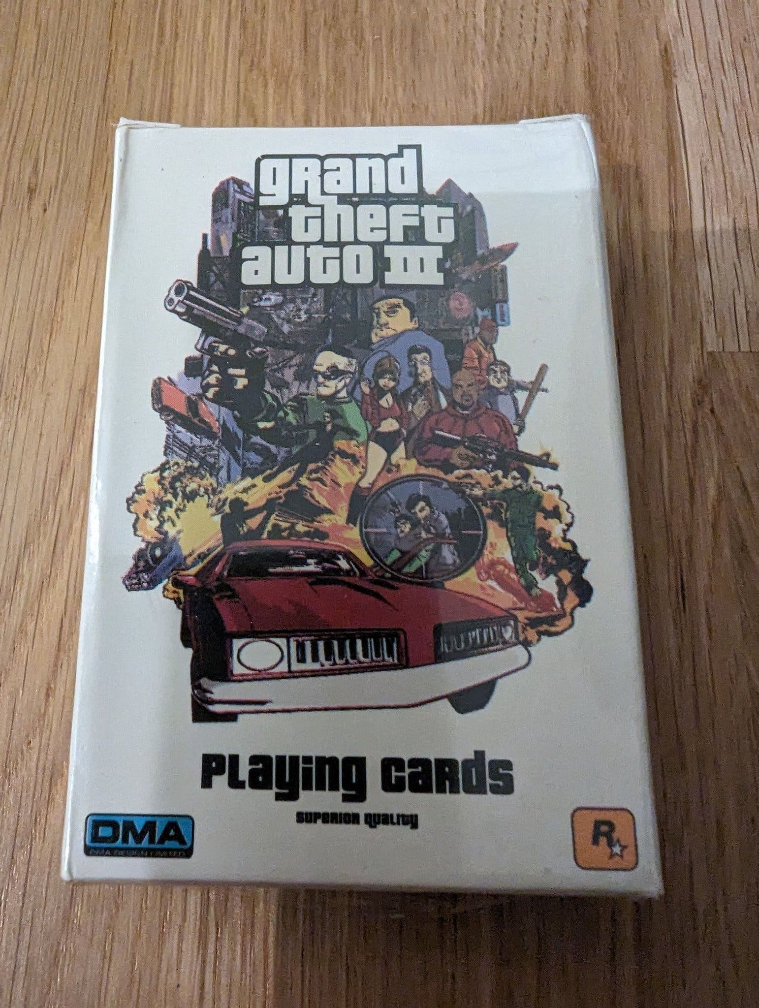 Spelkort Promo Rockstar Grand Theft Auto III playing cards SEALED promotion