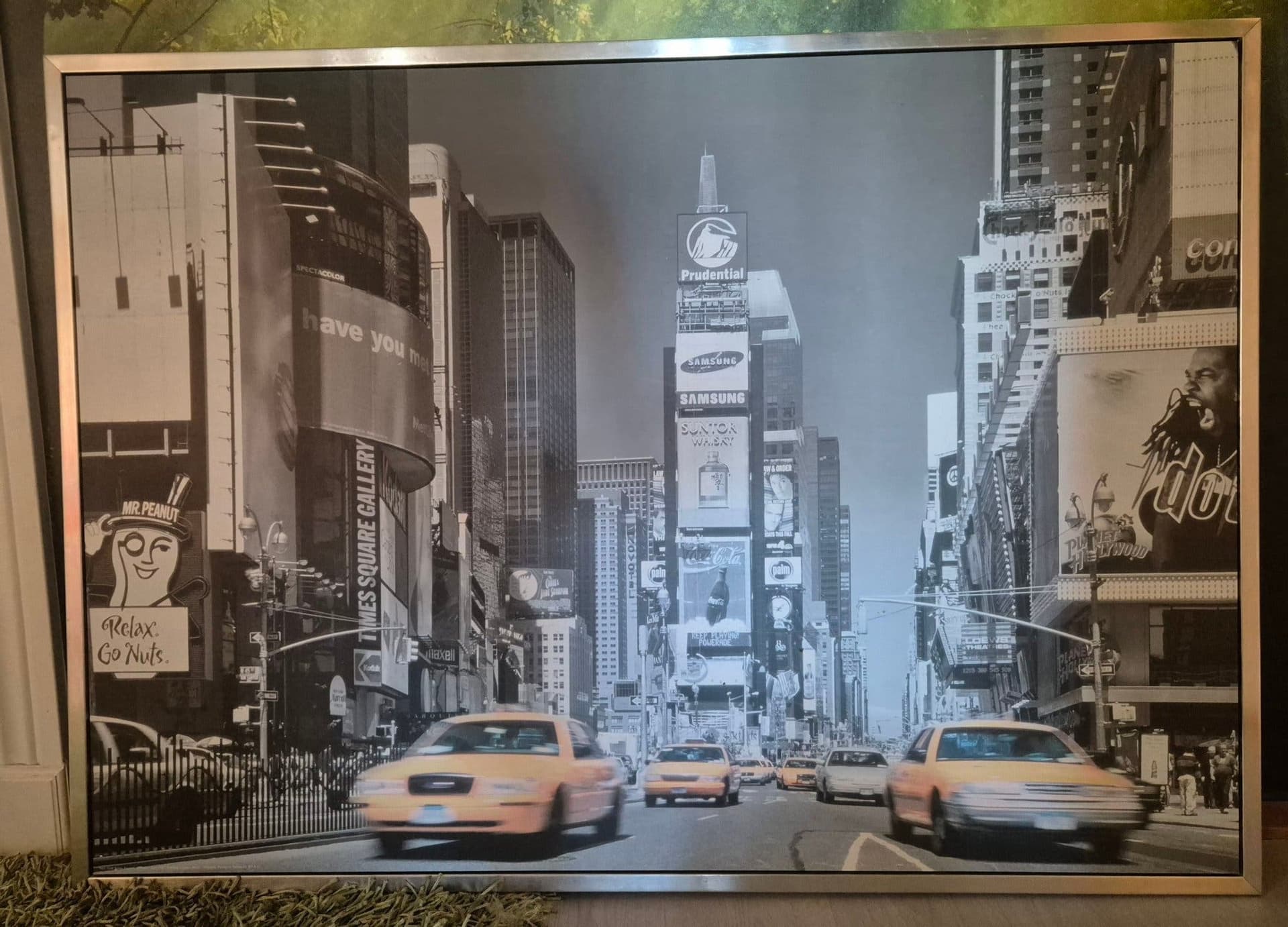 Tavla med Times Square-motiv