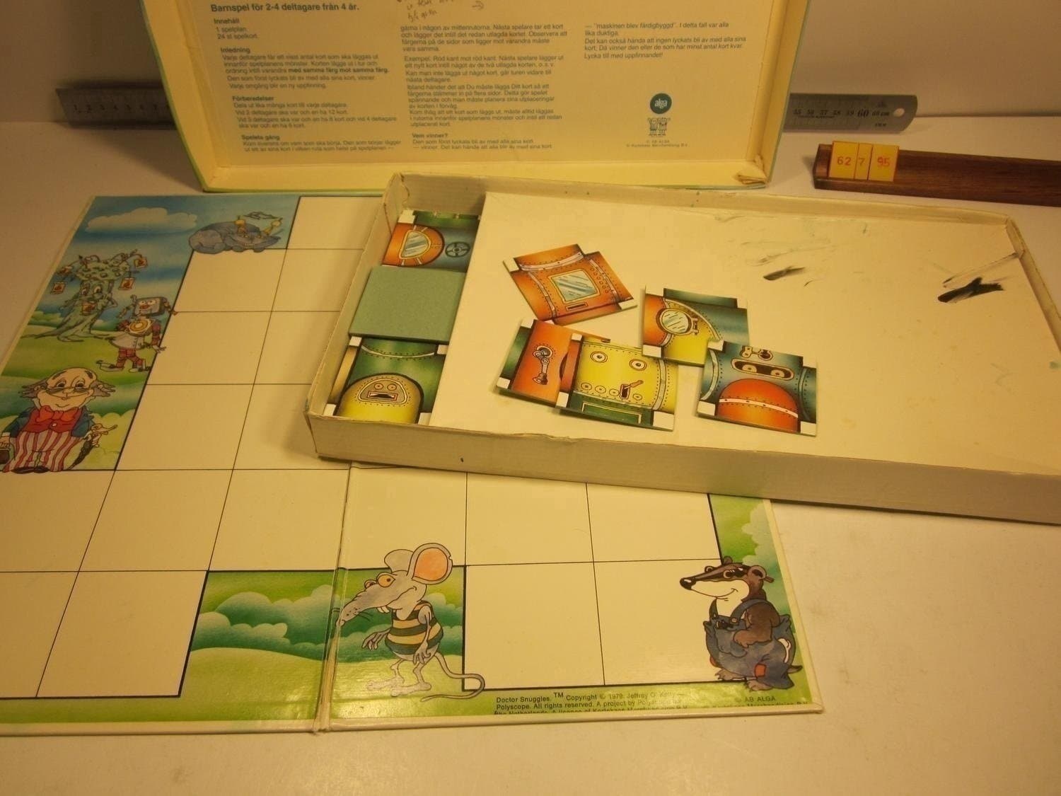 Doctor Snuggles uppfinning, Alga 1979, Komplett, ovanliga versionen utan ...