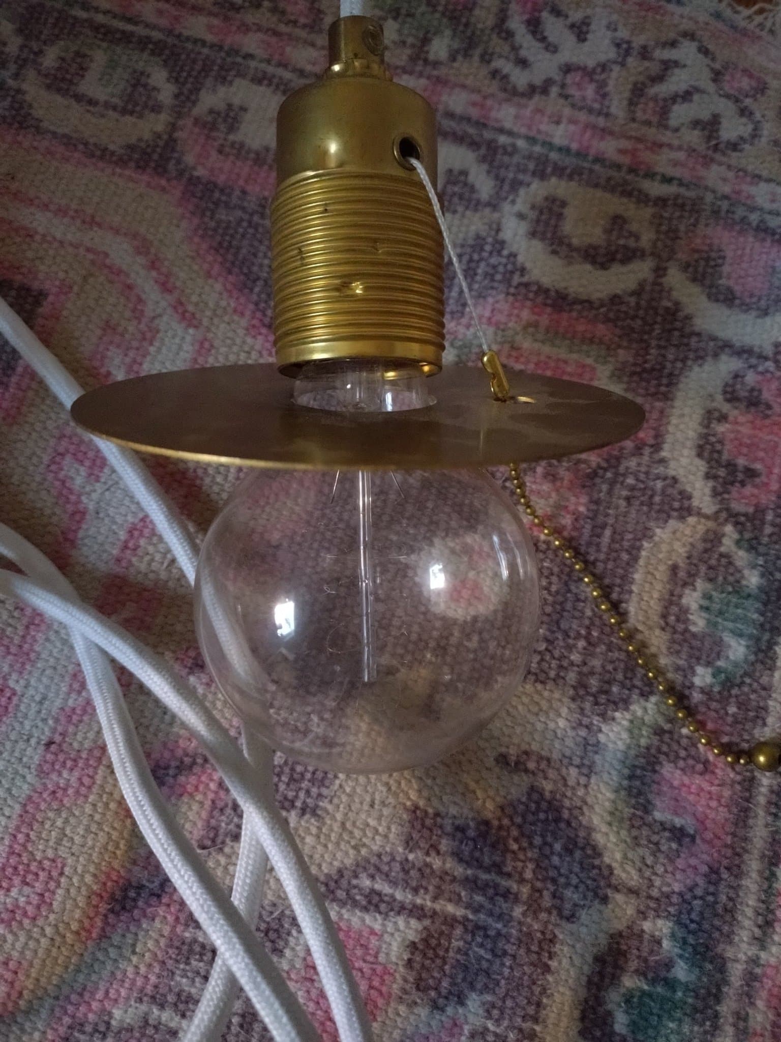 Dekorativ lampa, tak/fönsterlampa mässing