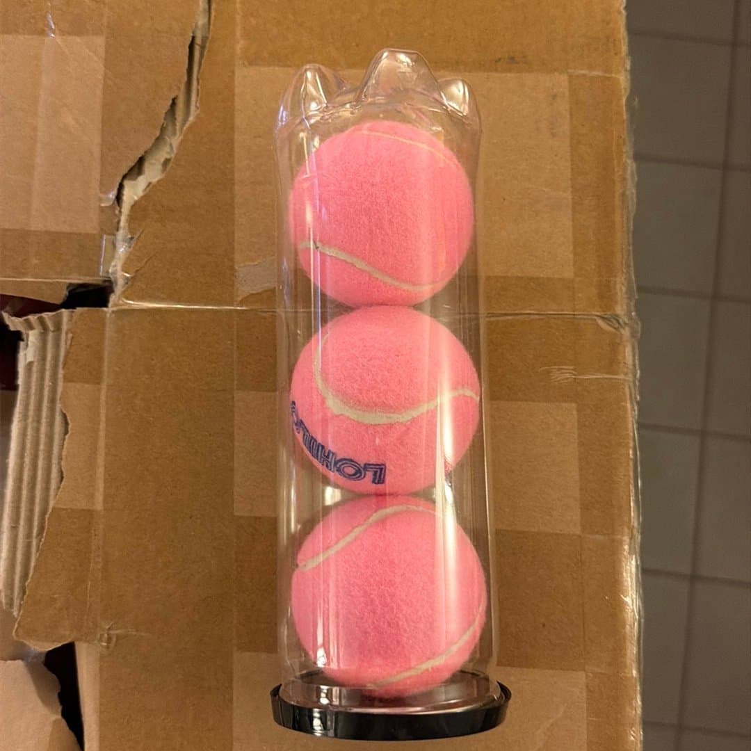 Padelbollar, 3-pack Unik Rosa