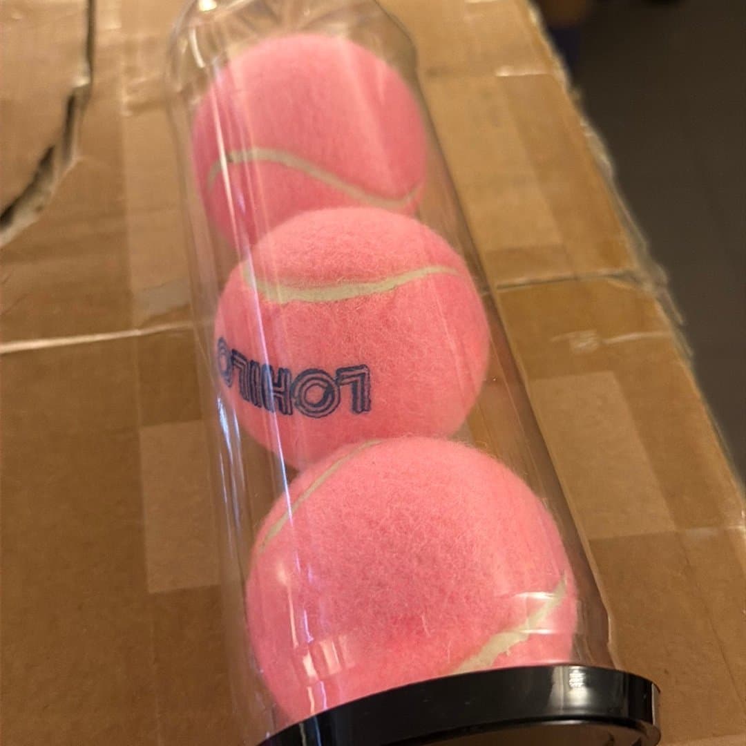 Padelbollar, 3-pack Unik Rosa