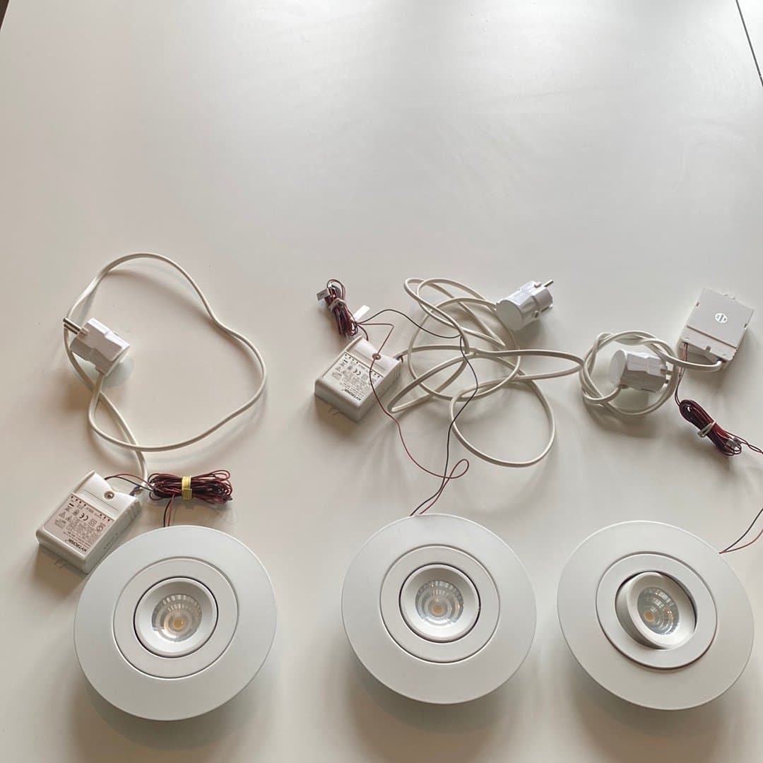 4st vita LED spotlights med drivdon