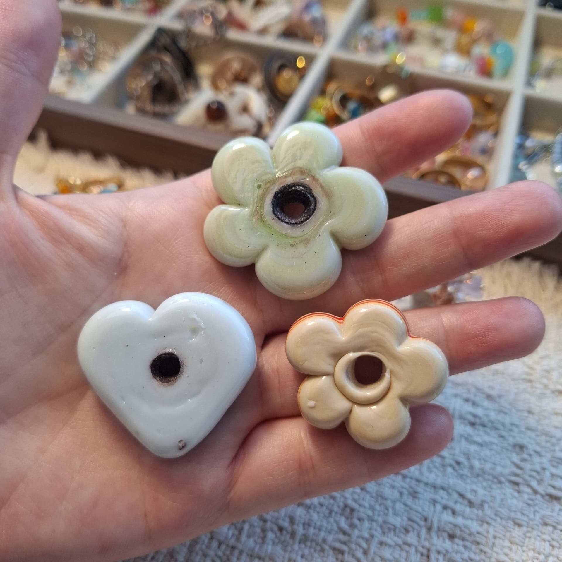 3pcs Nepalese beads 54g