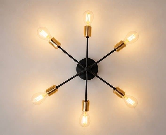 Modern taklampa i stilren design