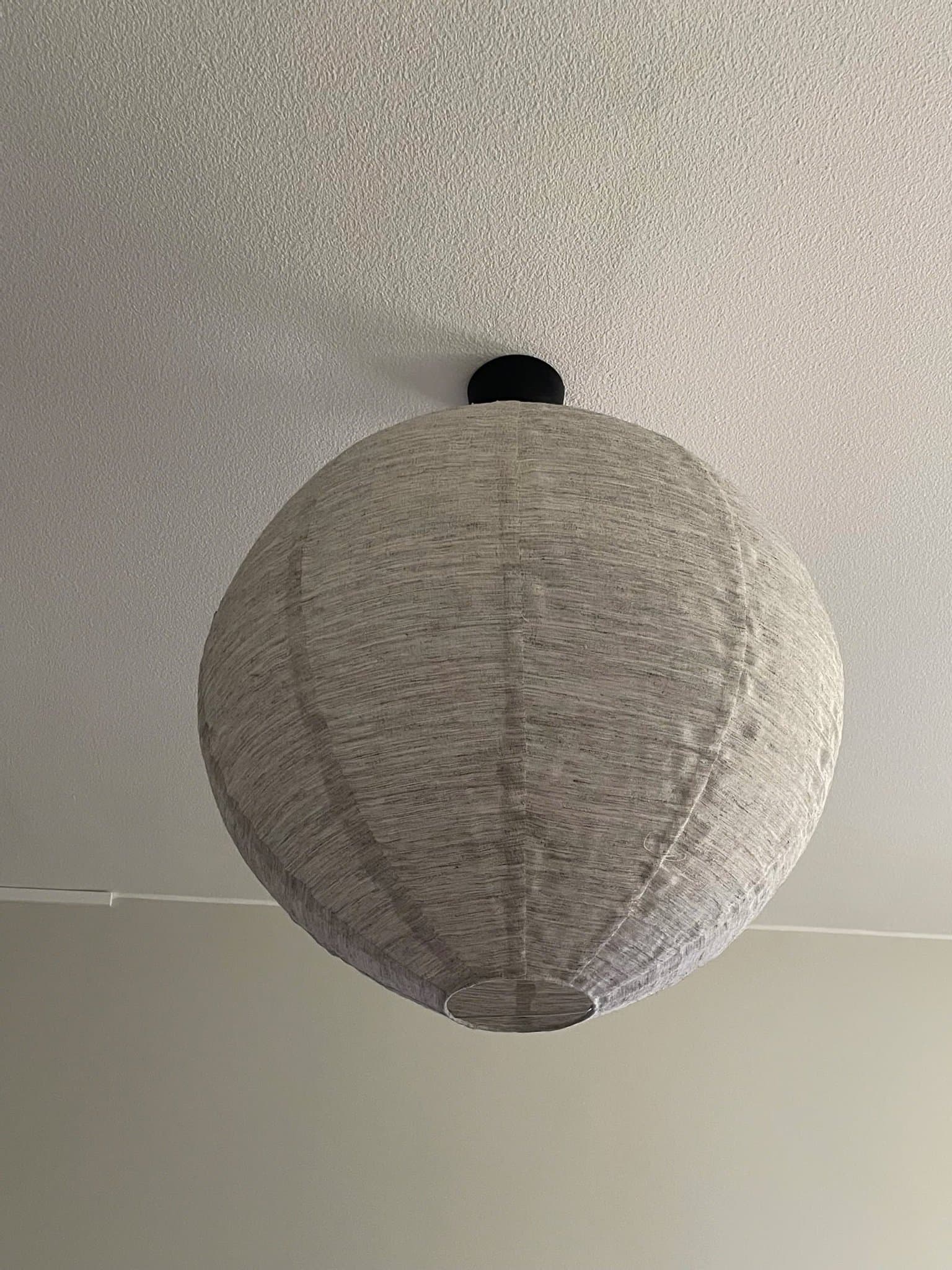 Round Linen Pendant Lamp Shade
