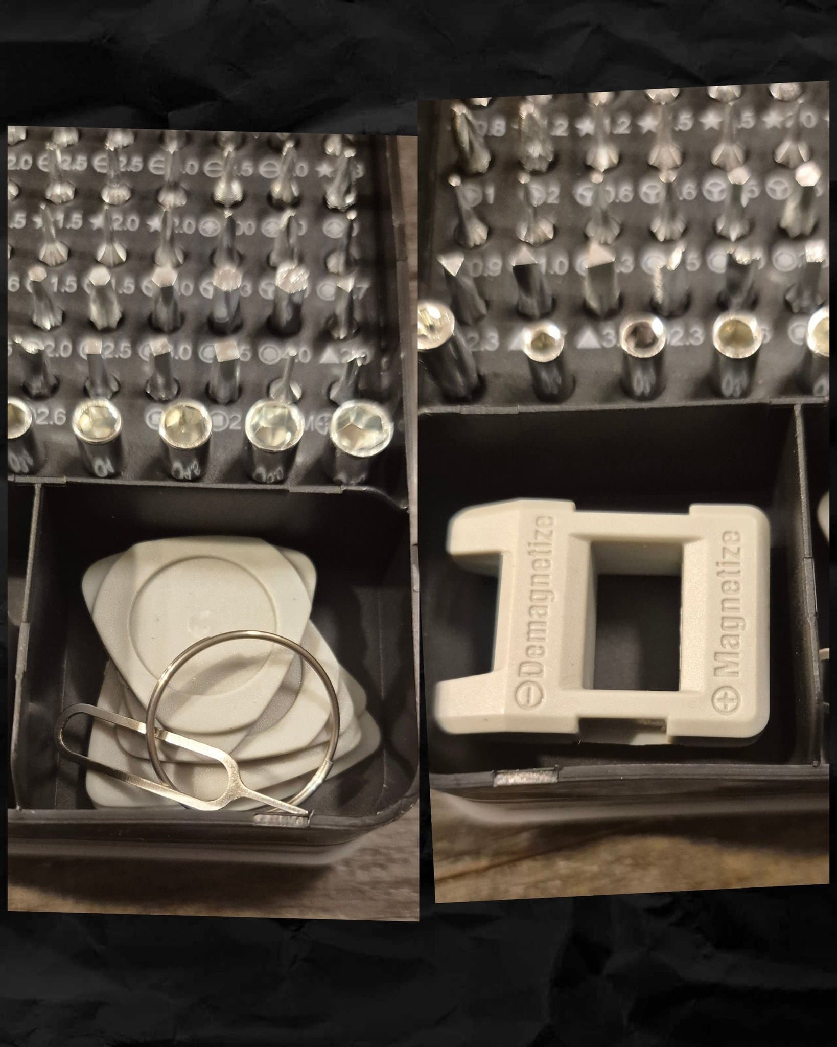 Precisionsmejselset 98 delar – Magnetiska bits för elektronik