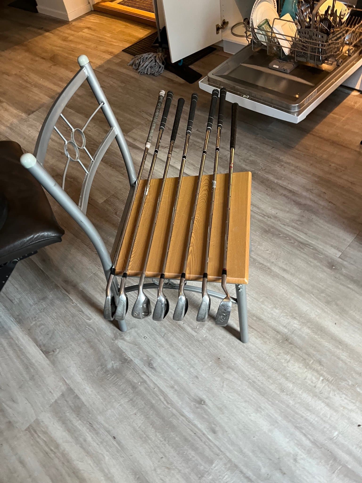 Golfklubbor och golfbag