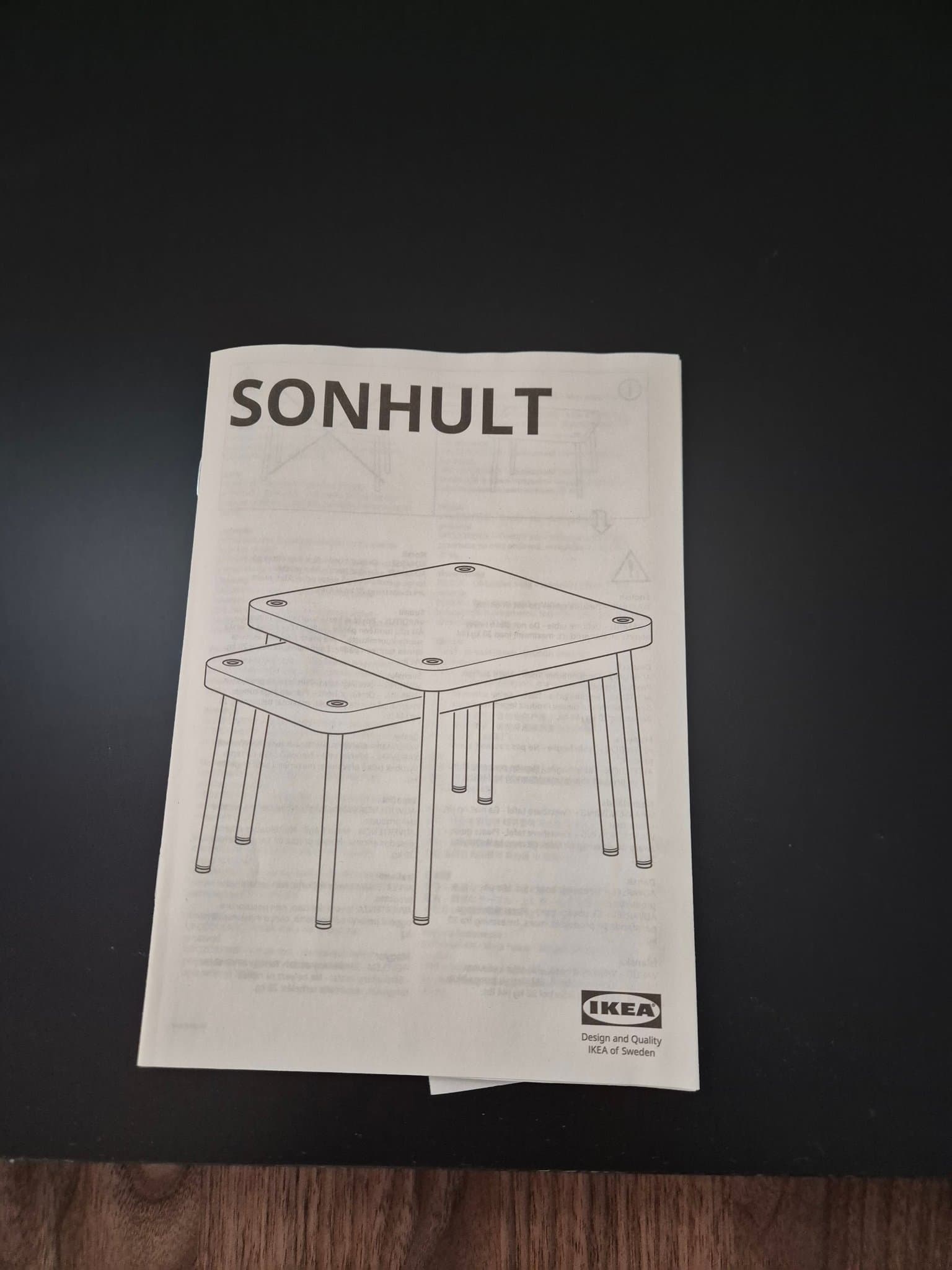 IKEA SONHULT satsbord, 2 stycken