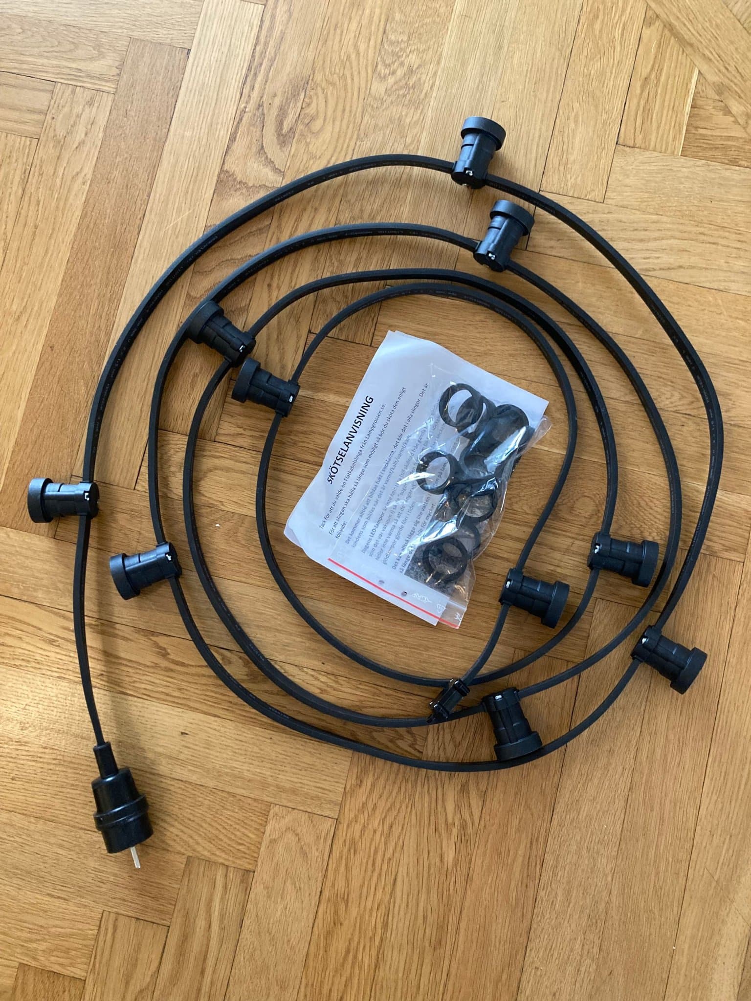 Helt ny ljusslinga för utomhusbruk 10 lampor