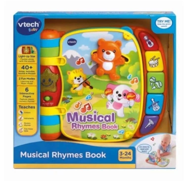 VTech Musical Rhymes Book – interaktiv musikbok på engelska.