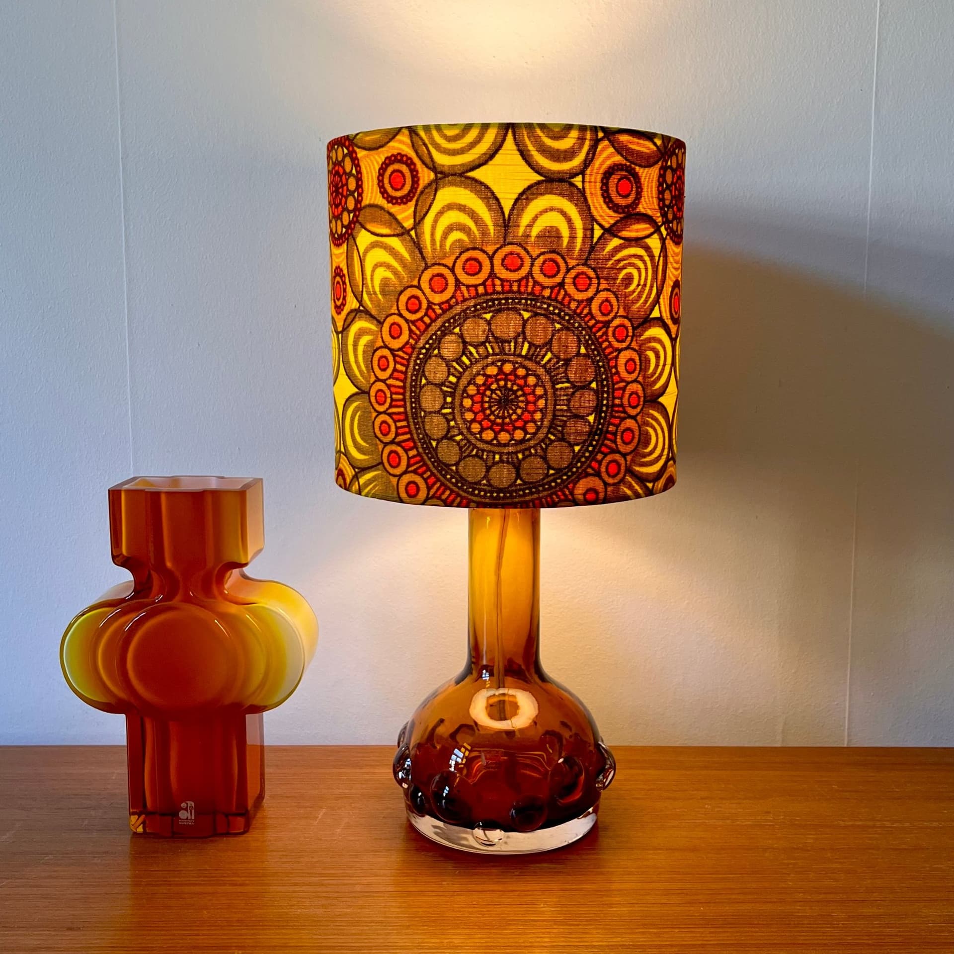 RETRO LAMPSKÄRM! Tygdesign Greta Möller