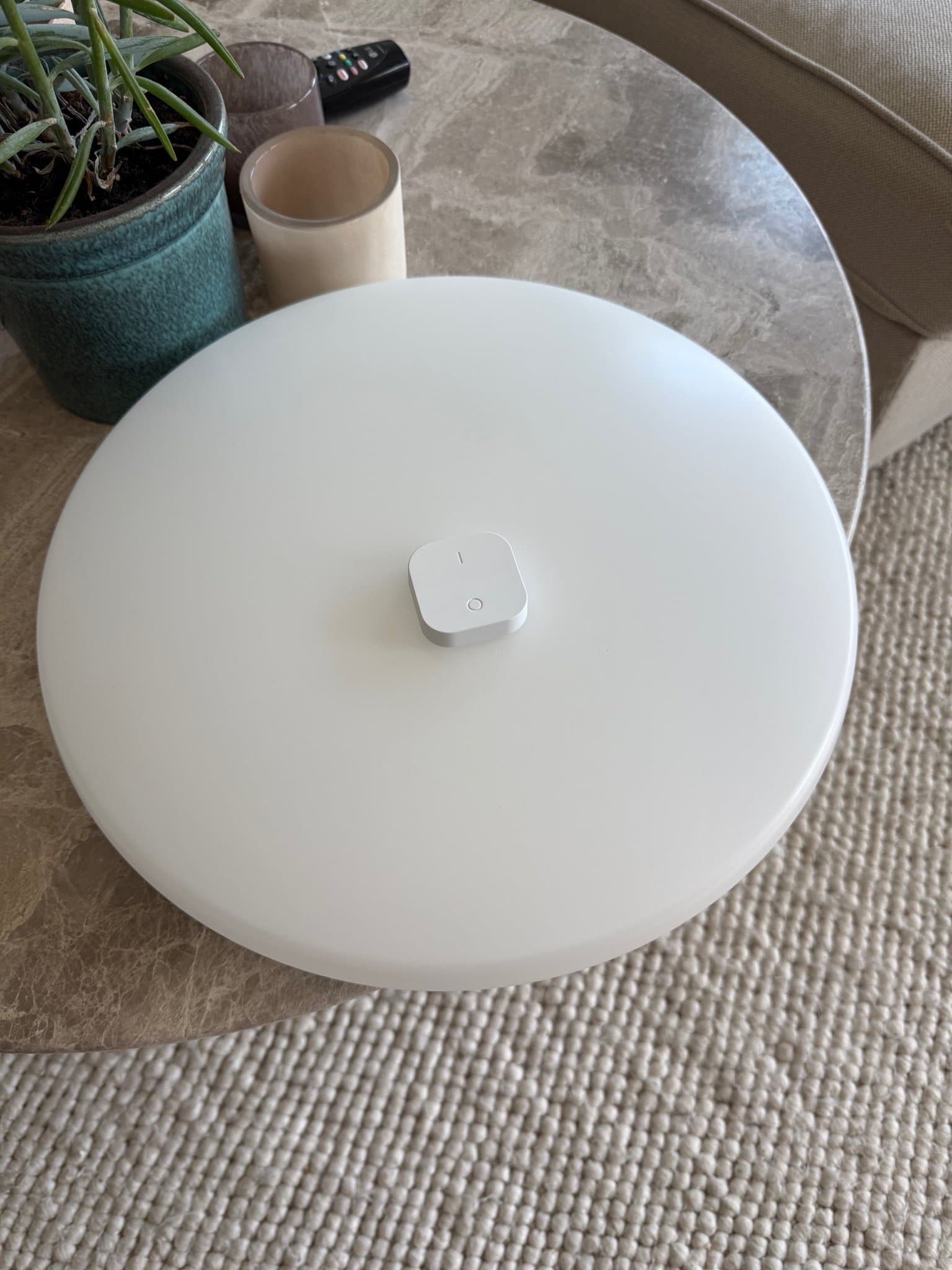 IKEA STOFTMOLN LED tak-/vägglampa, smart trådlös dimbar/varmvit, 37 cm