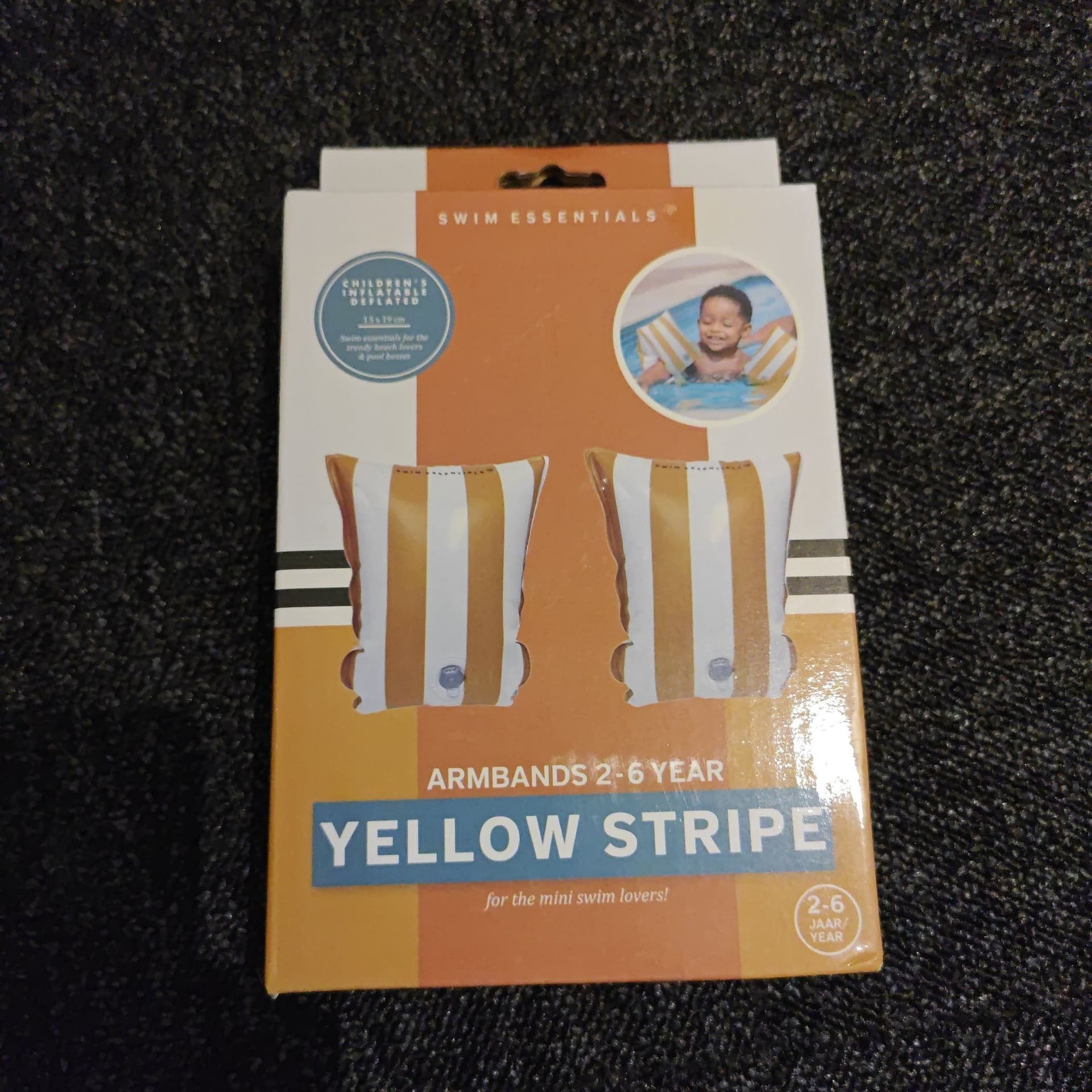Swim Essentials Armband 2-6 år - Gulrandig