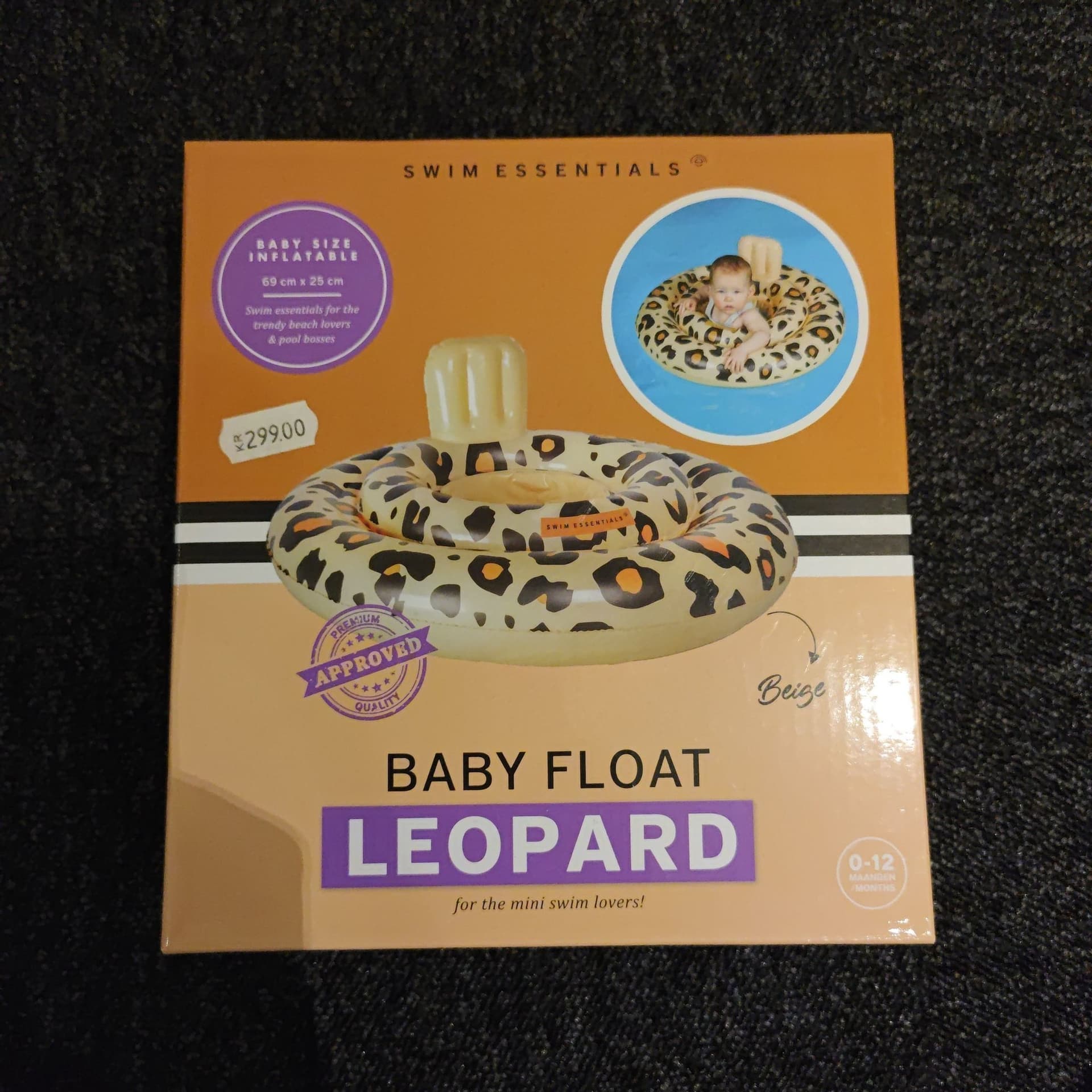 Swim Essentials Baby Float Leopard 0-12 månader