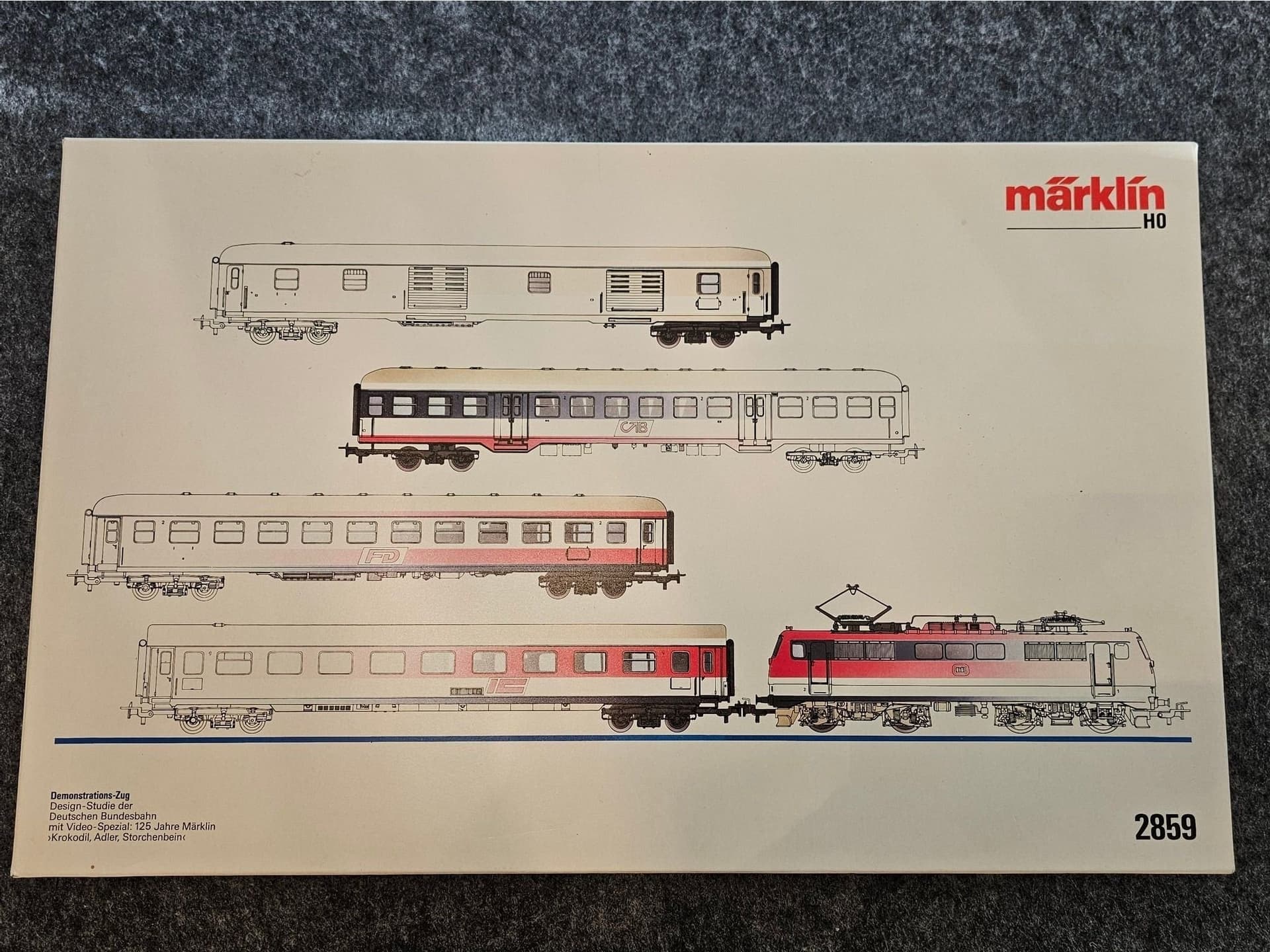 Märklin H0 2859 Modelltågset med ellok och vagnar