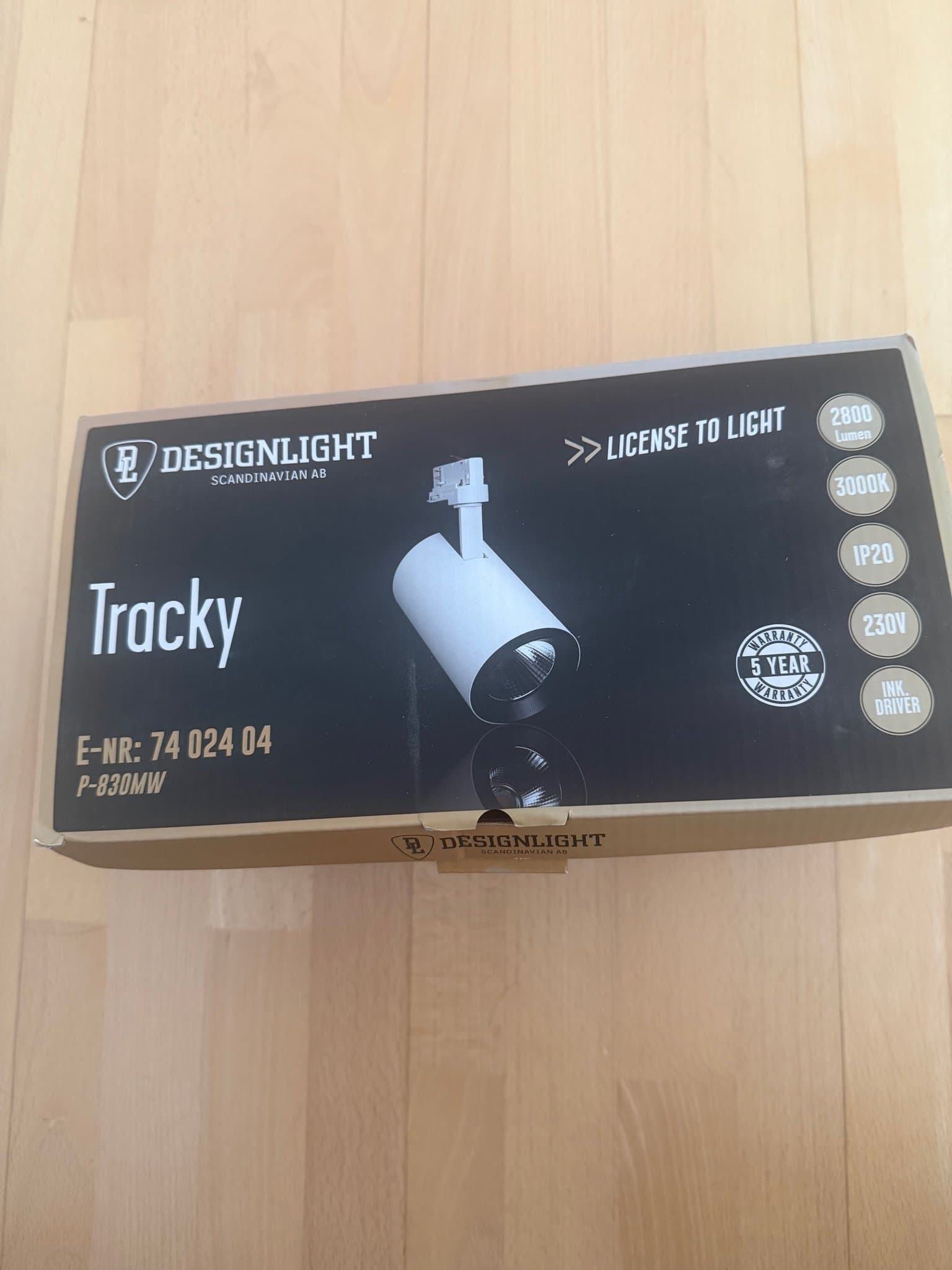 Designlight Tracky P-830MW LED-spotlight
