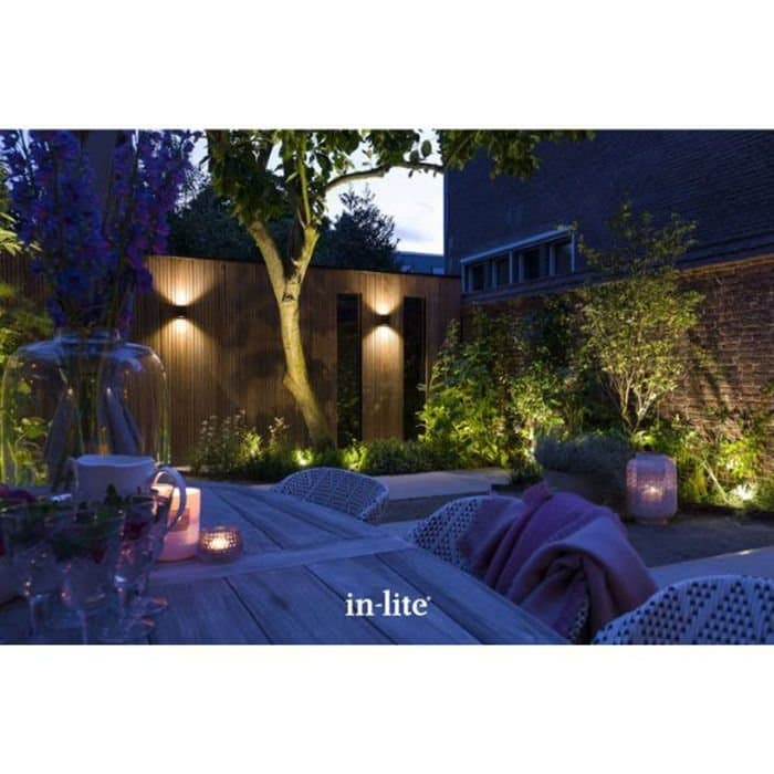NYA! In-Lite Vägglampa 12v HALO UP-DOWN DARK 7W LED Utomhus 10302605