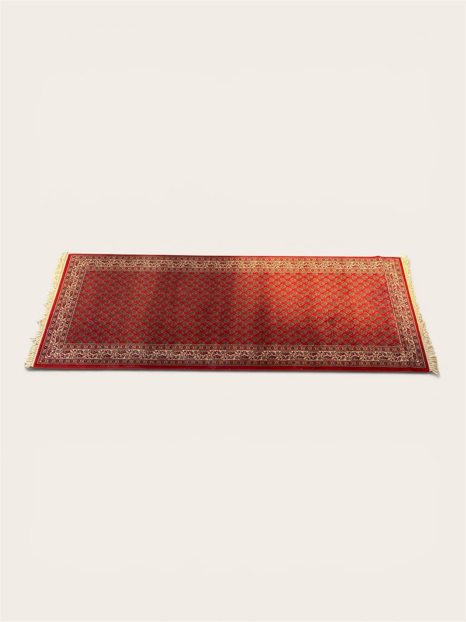 Exklusiv röd gångmatta i 100 % ren ny ull – Royal Teppiche (250x83 cm)