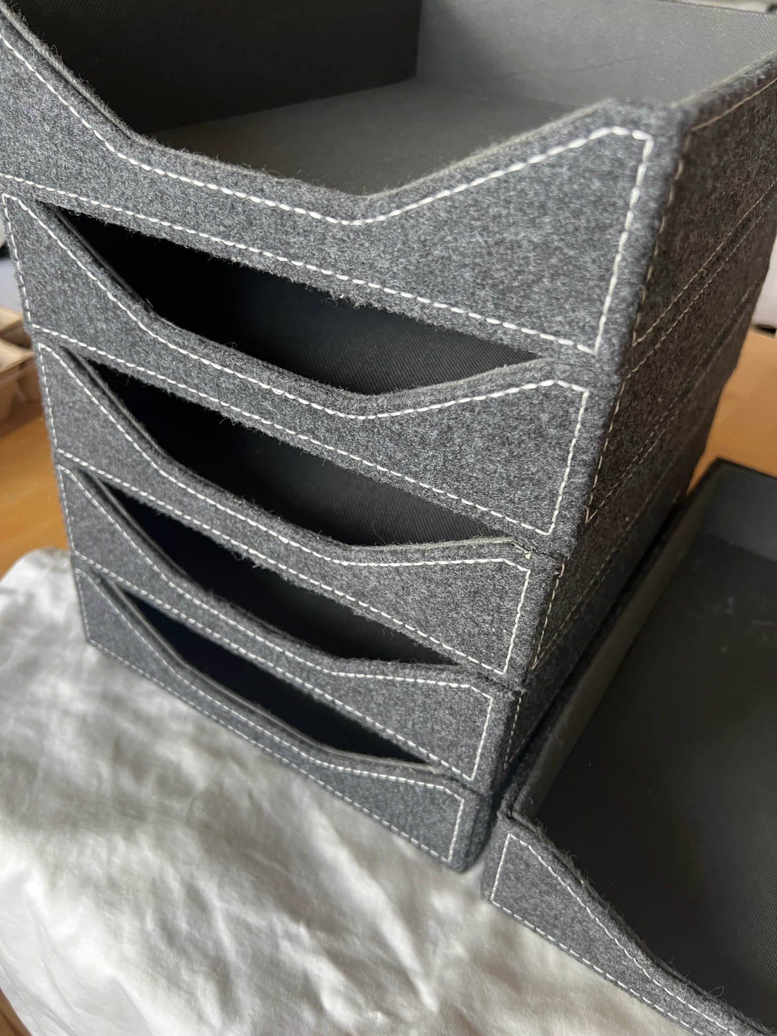 Förvaringslådor i filtmaterial, 6 st